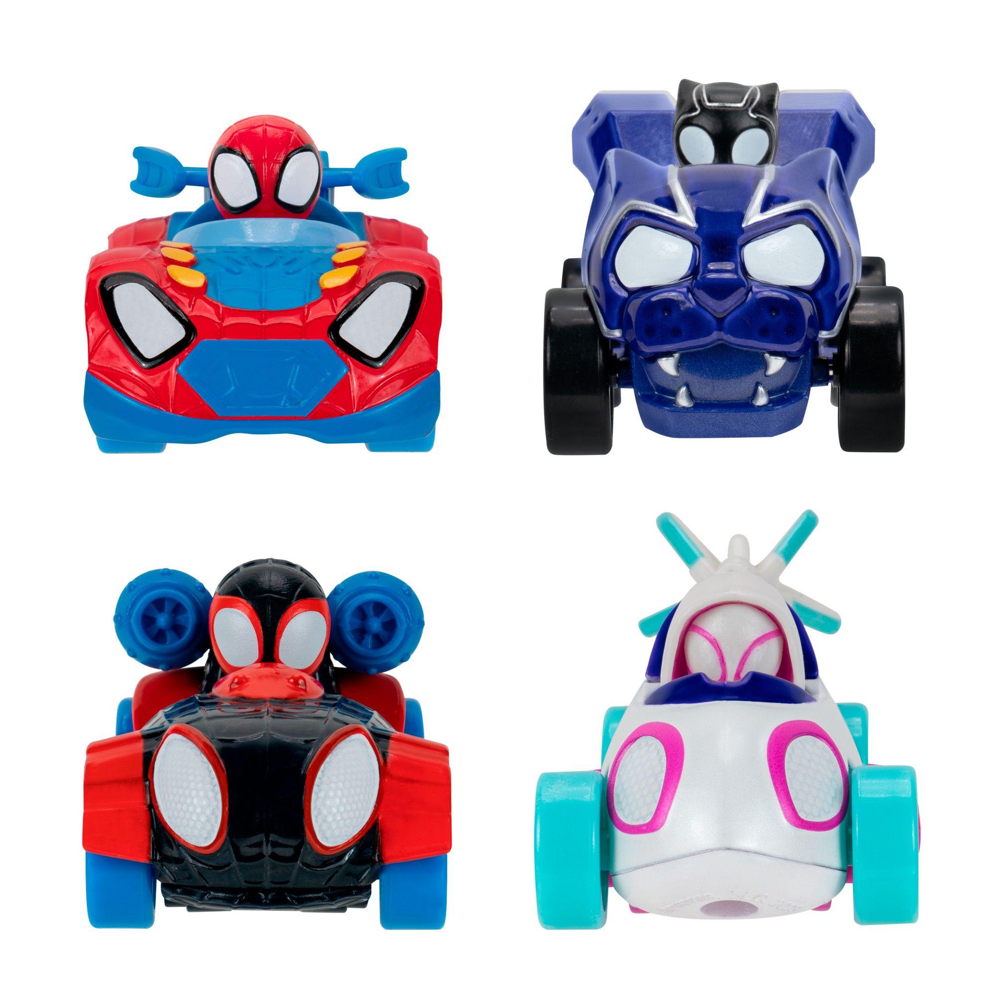 Set 4 Vehículos Metálicos De 7,5 Cm Spidey-2