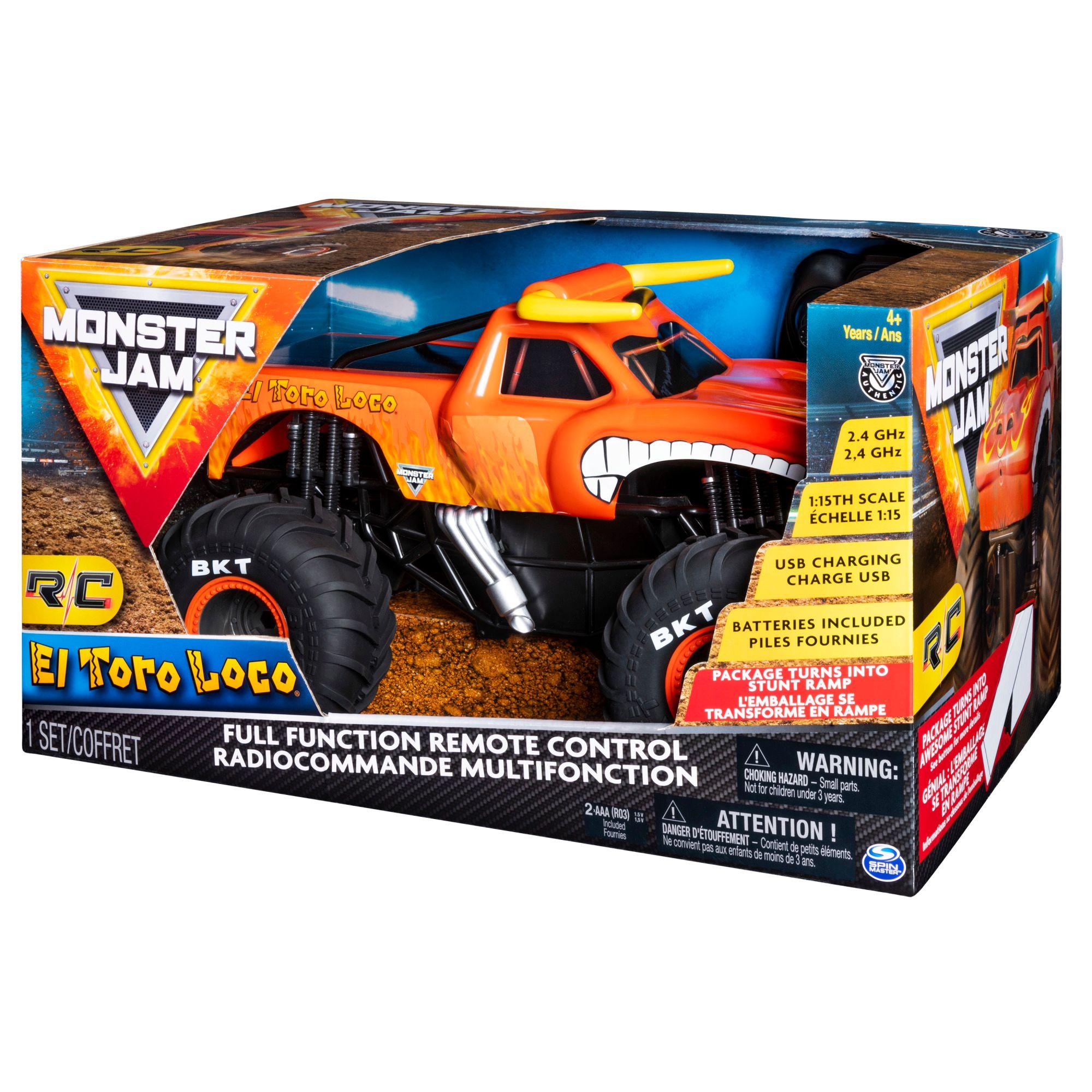 Camioneta Radio controlada Toro Loco Monster Jam.-2