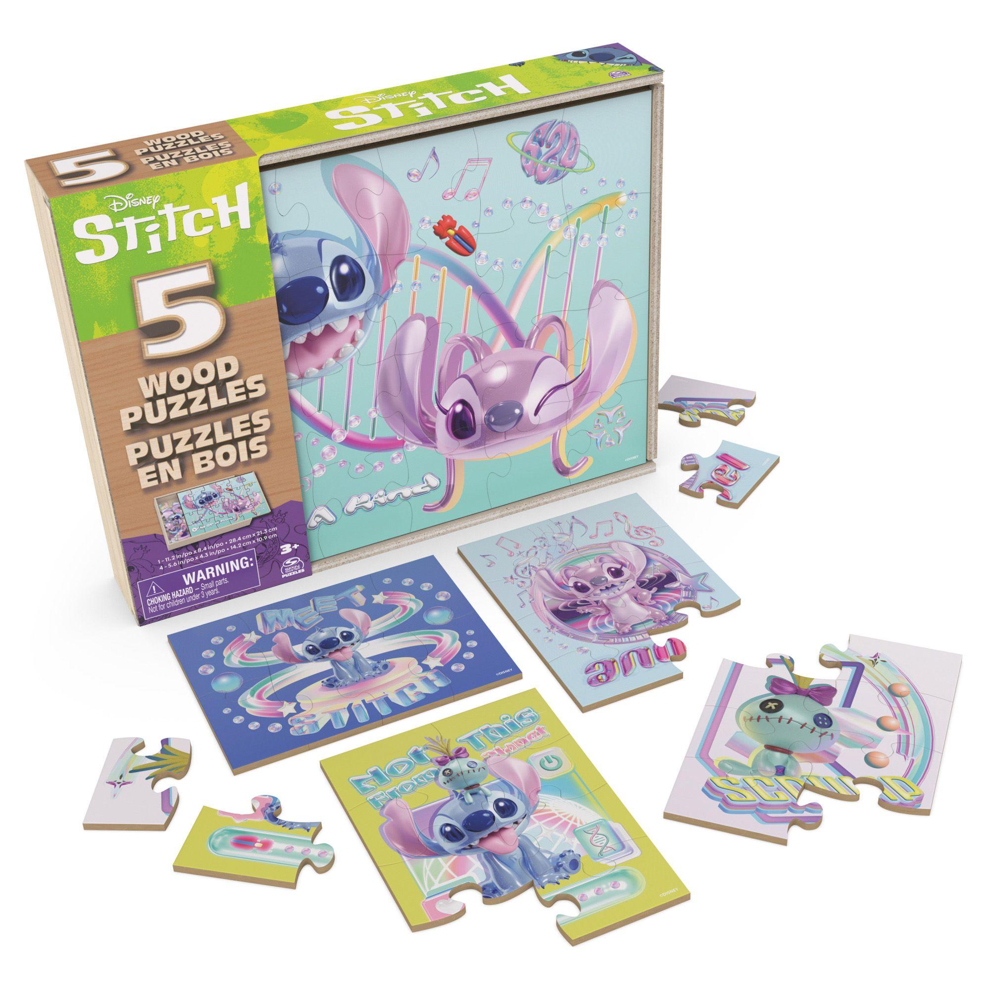 Set Puzzles 5 En 1 De Madera Stitch-2