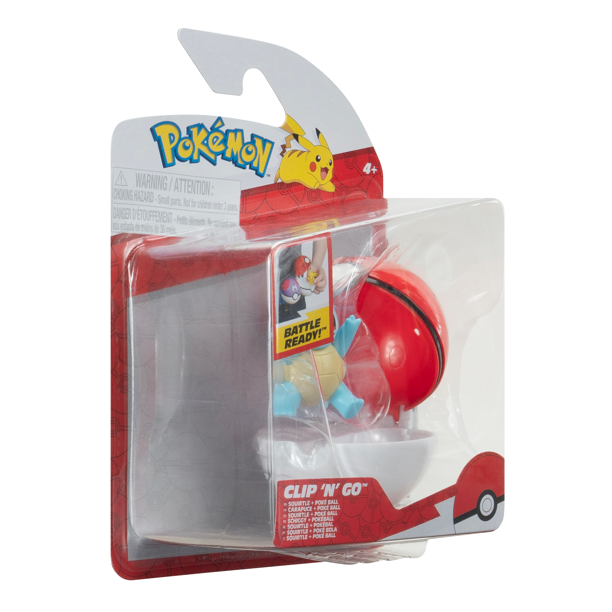 Figura De Clip N Go Squirtle Con Pokebola Pokemon-2
