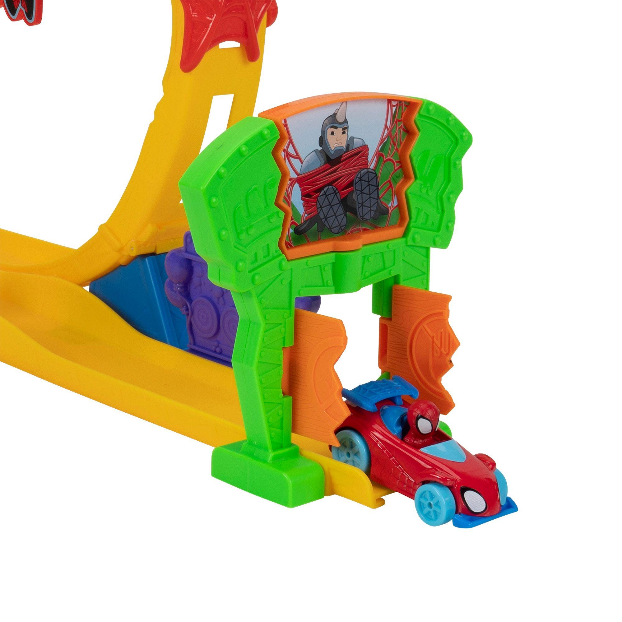 Pista Super Loop Con Vehículo Spidey-5