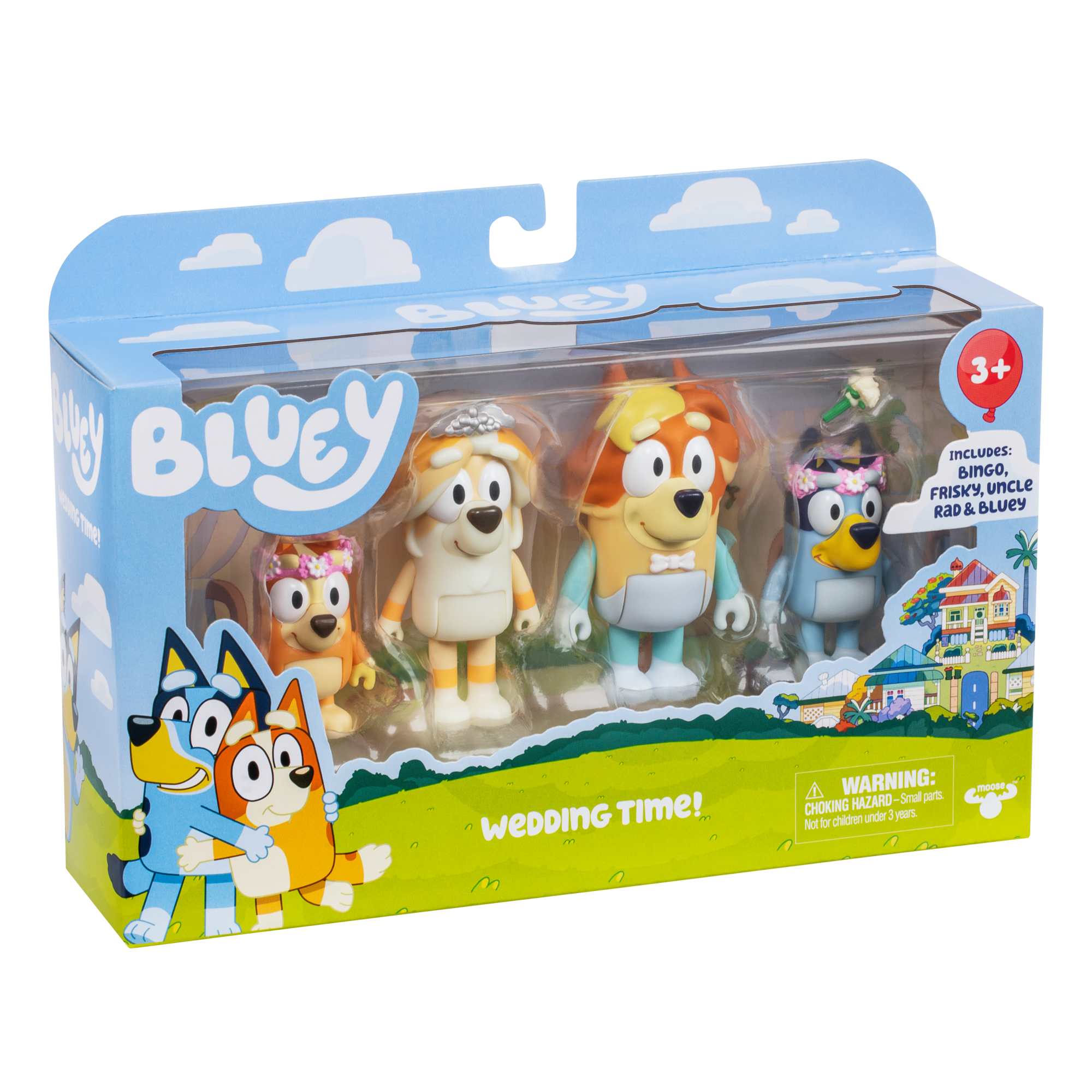 Pack 4 Figuras Día De Boda Bluey-2