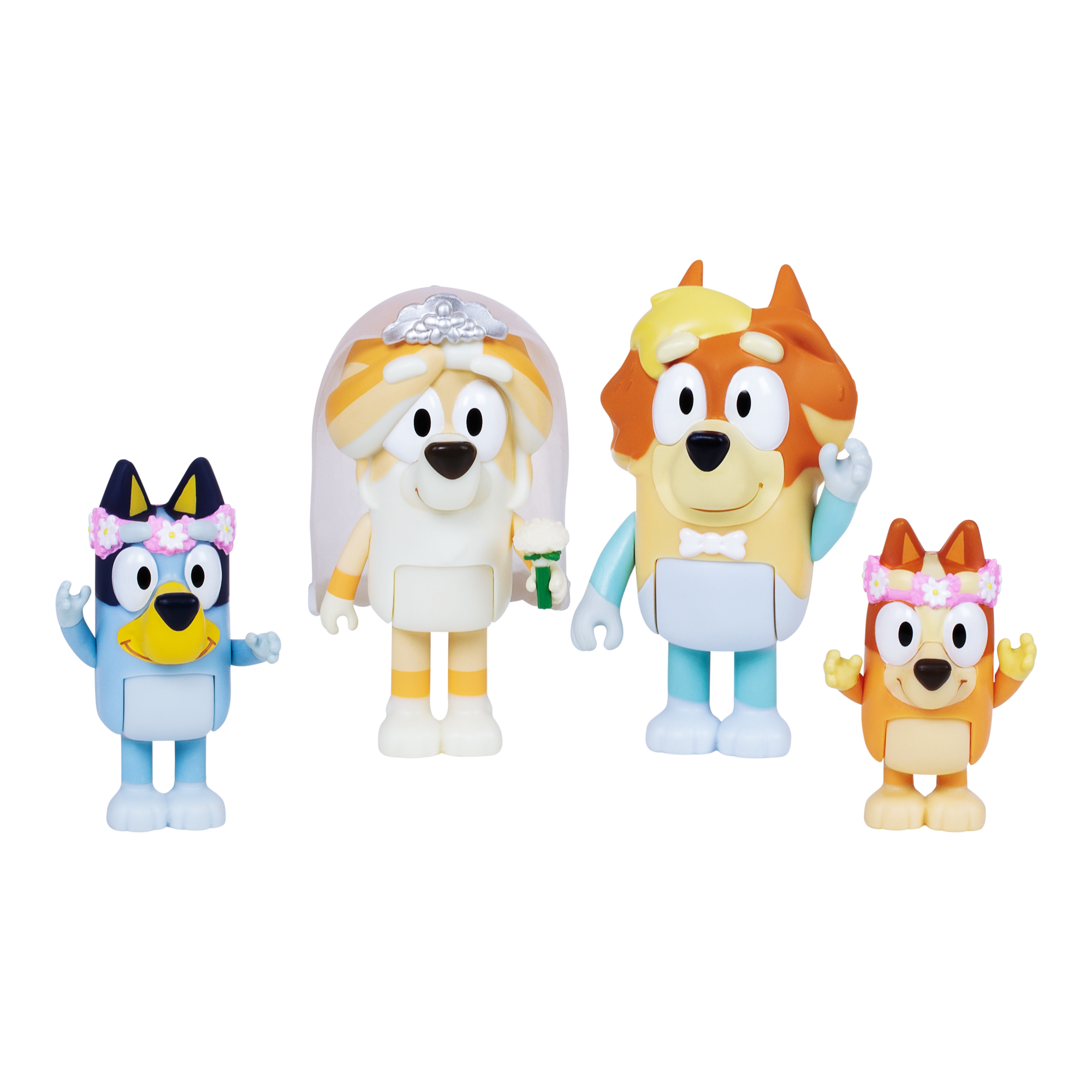 Pack 4 Figuras Día De Boda Bluey-4