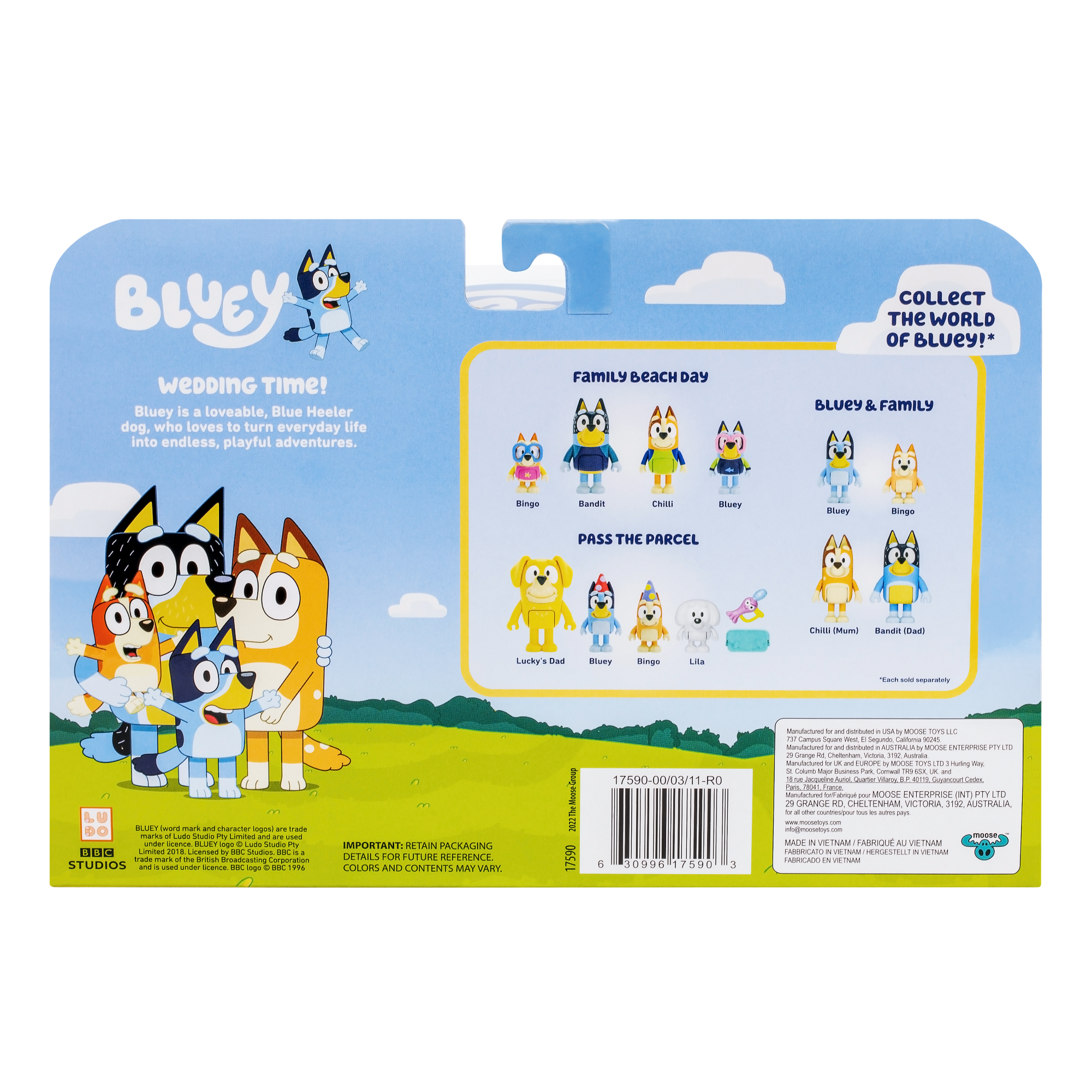 Pack 4 Figuras Día De Boda Bluey-6