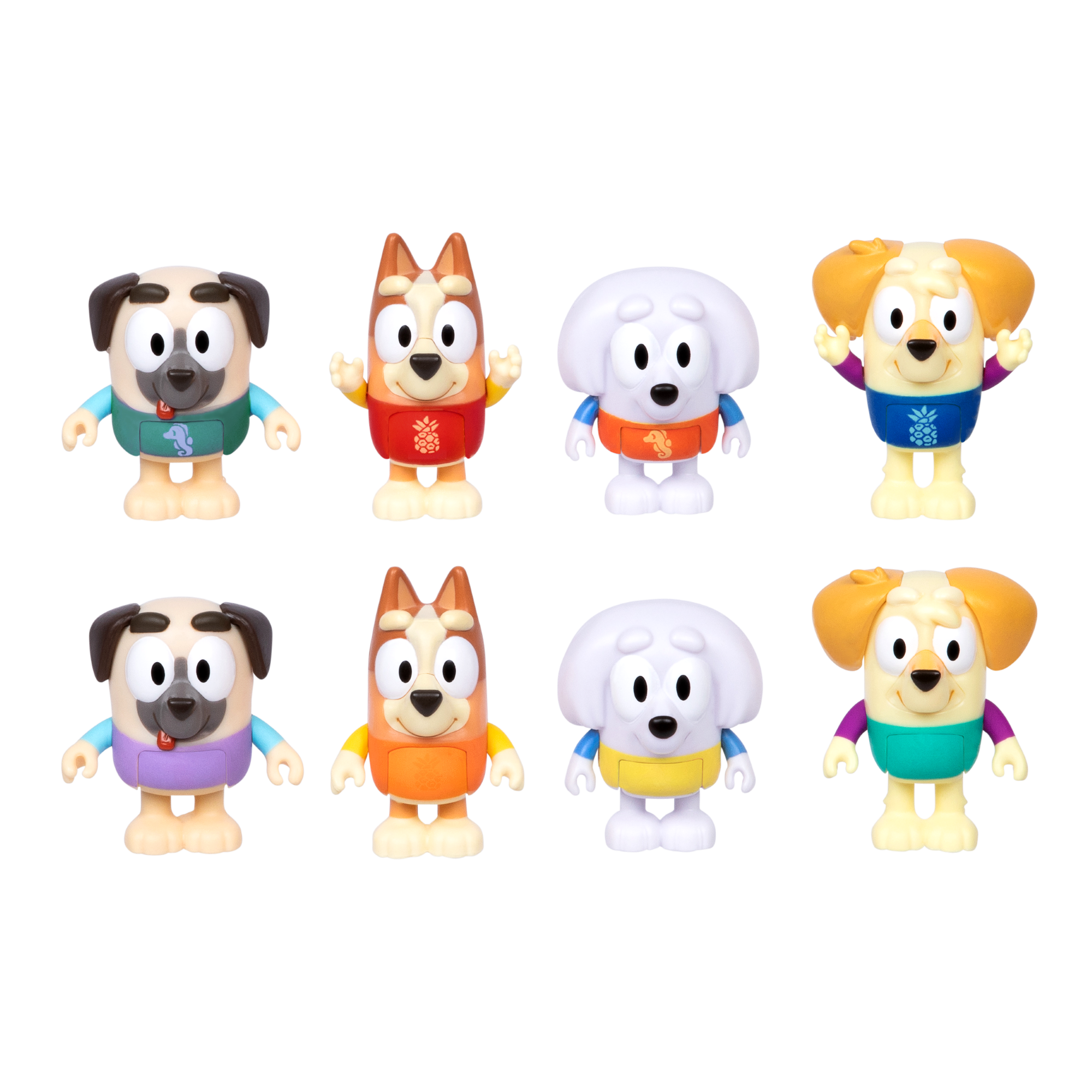 Pack 4 Figuras De 5 Cm Que Cambian De Color Bluey-2