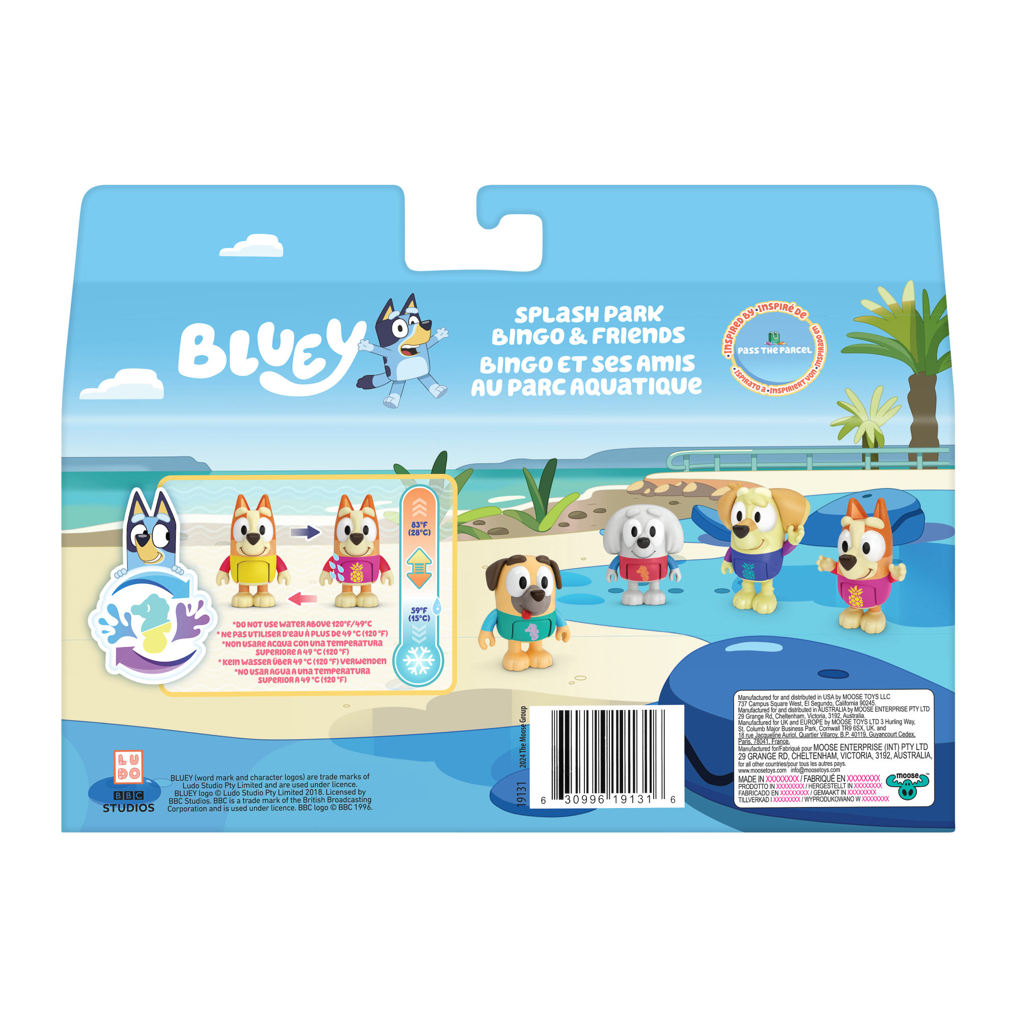 Pack 4 Figuras De 5 Cm Que Cambian De Color Bluey-3
