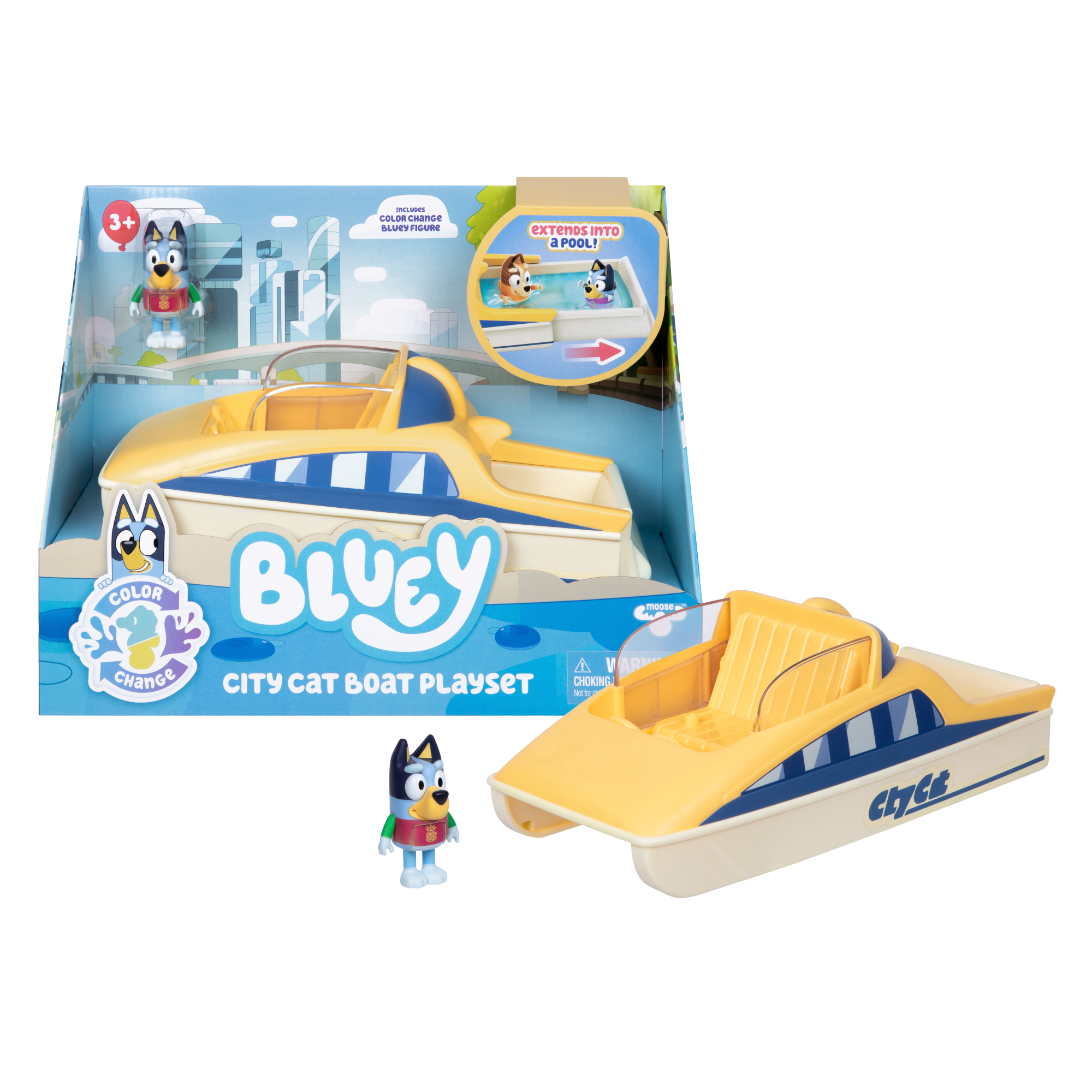 Lancha Y Figura De Bluey Que Cambian De Color Bluey-2