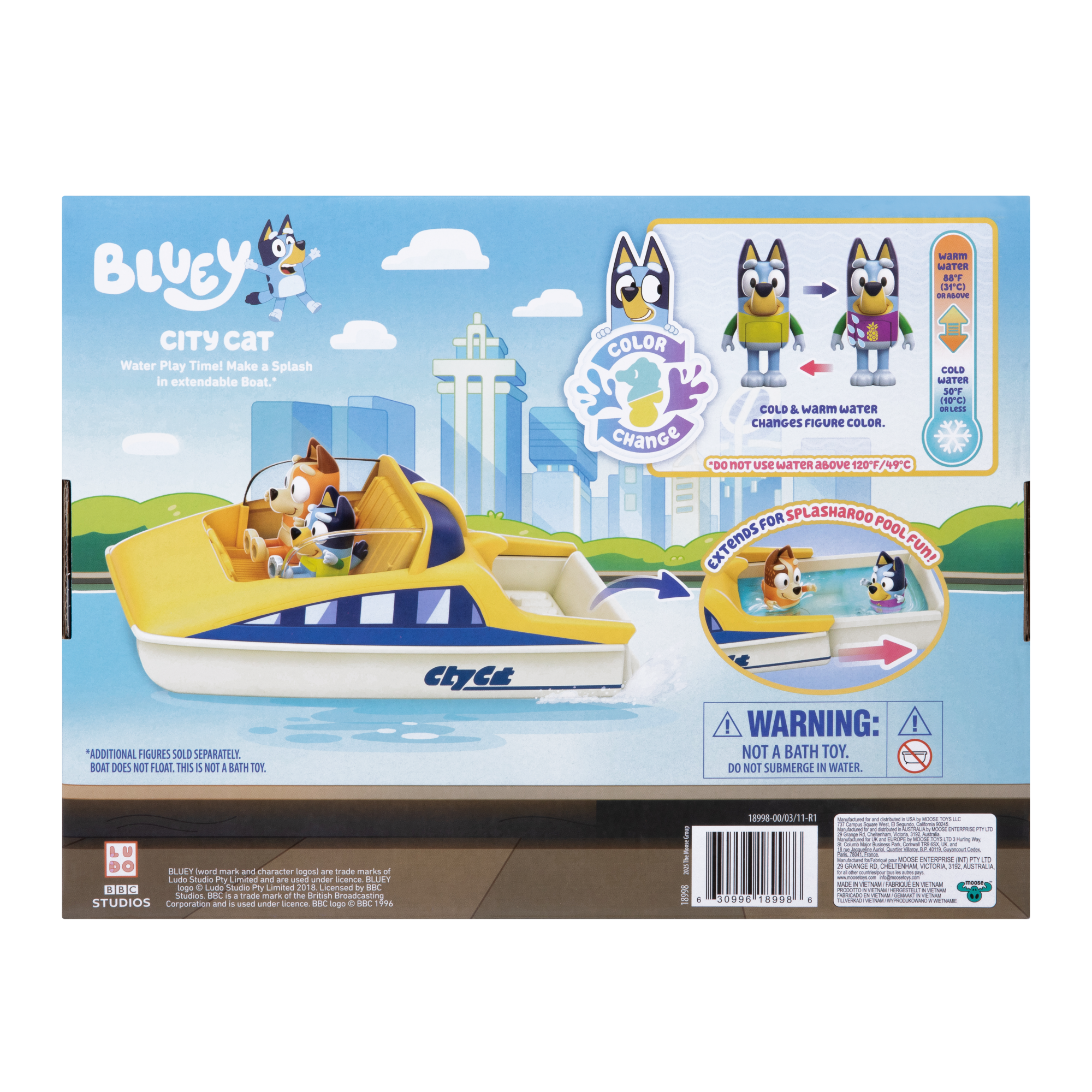 Lancha Y Figura De Bluey Que Cambian De Color Bluey-6