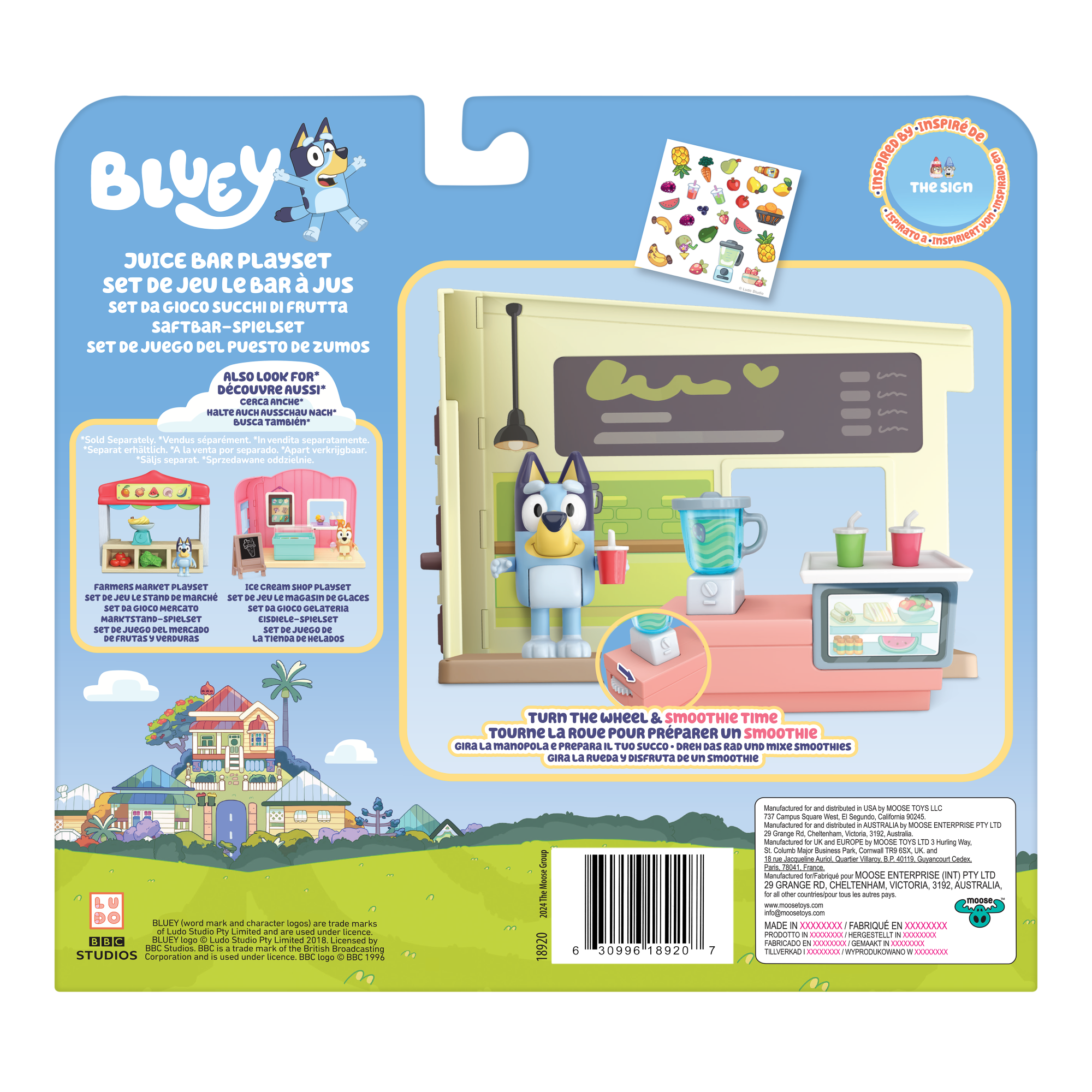 Mini Playset Barra De Jugos Bluey-5