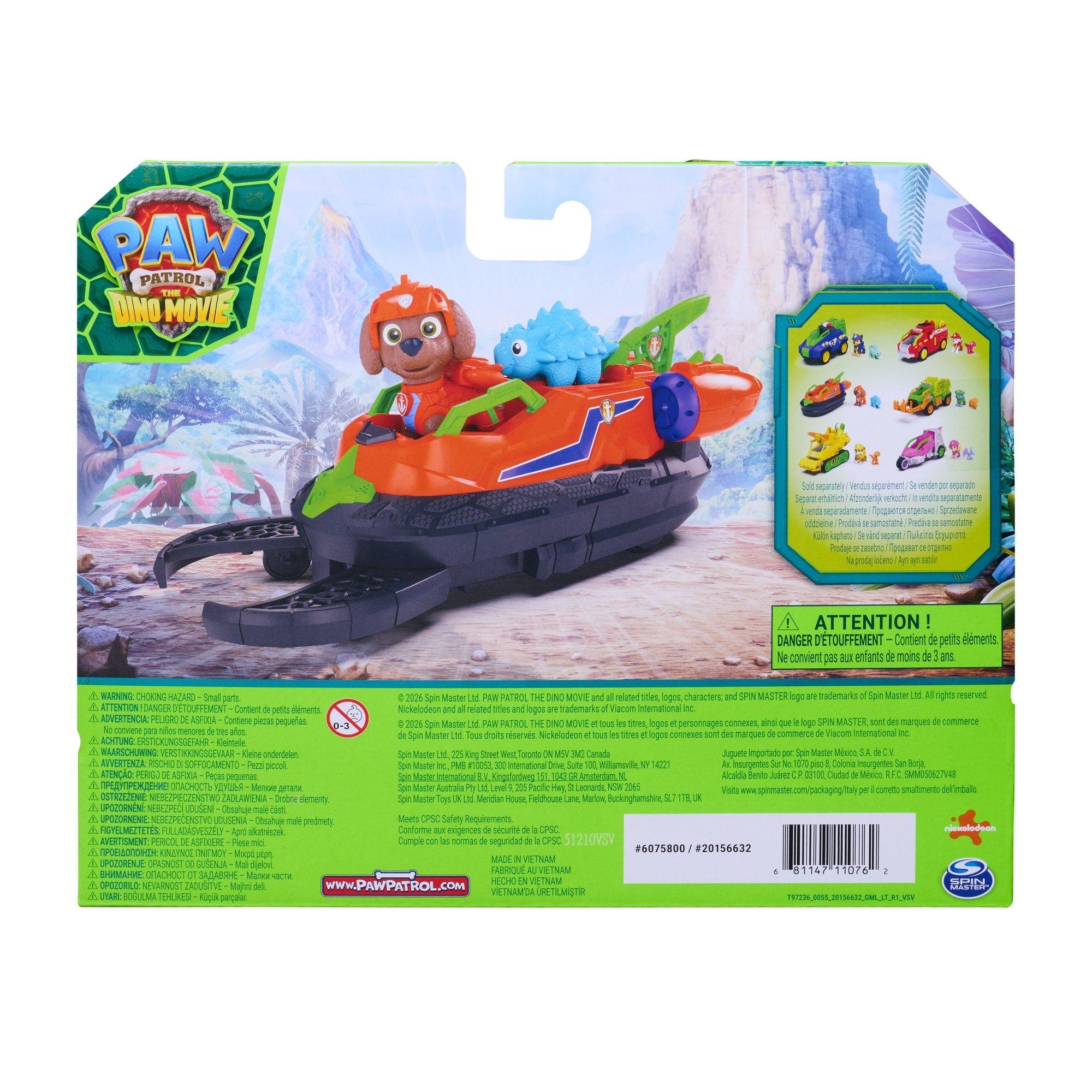Vehículo de Zuma La Dino Pelicula Paw Patrol-7