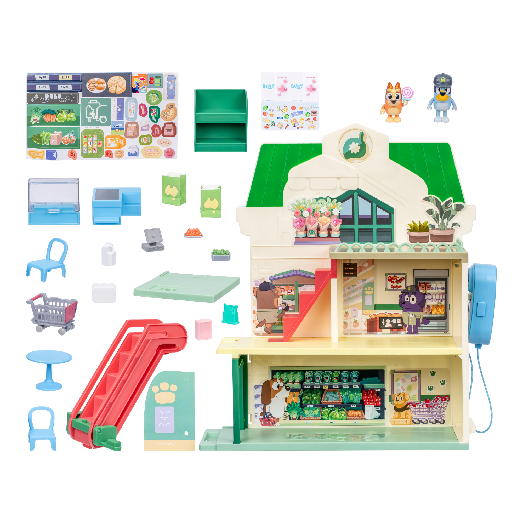 Set De Supermercado 40 Cm Con Figuras Bluey-3