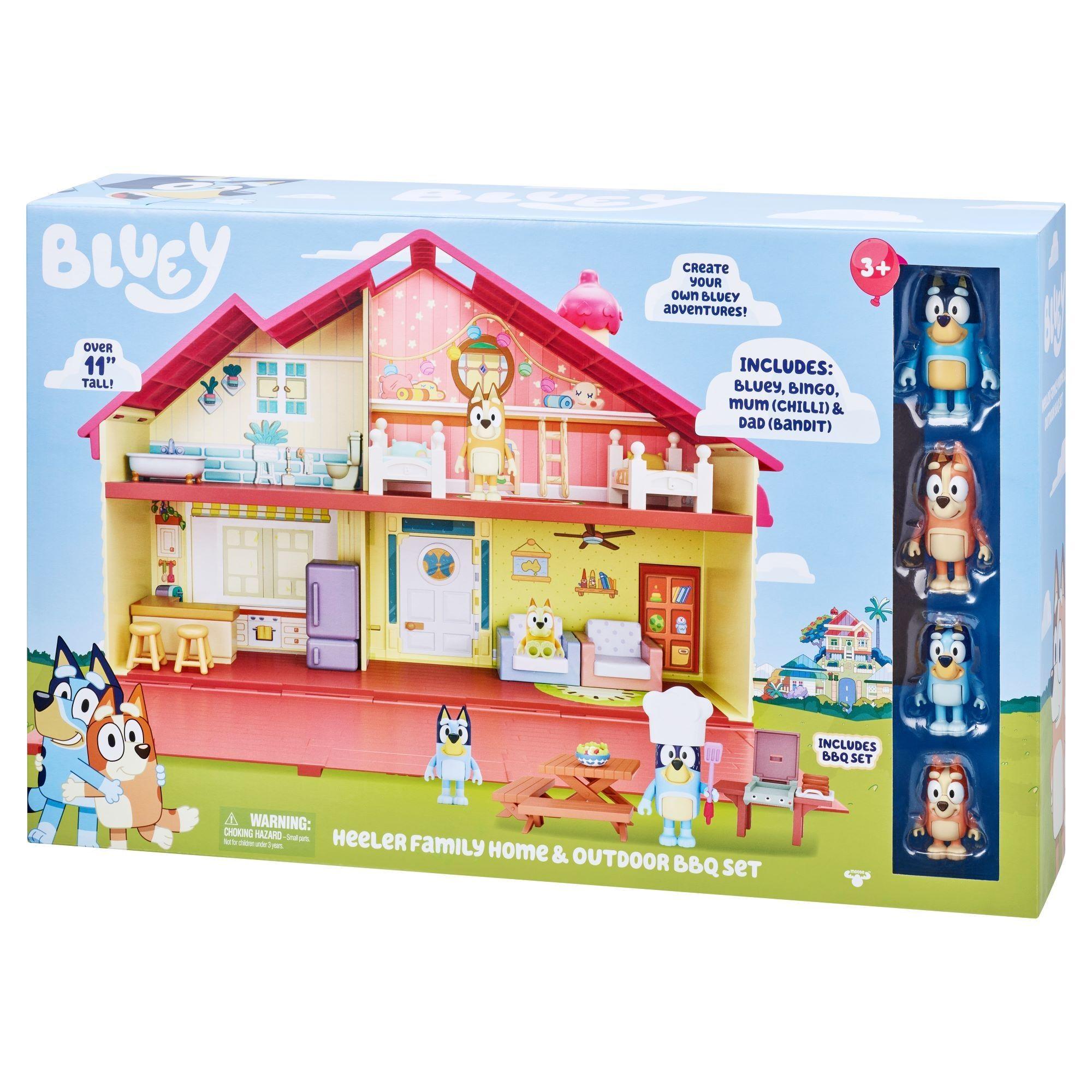 Casa Familia Heleer y Set Parillero Bluey Inexporta.-0