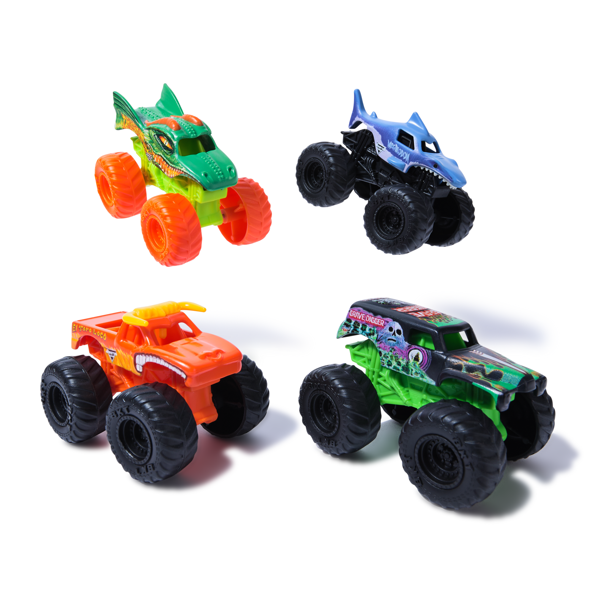 Set 4 Autos A Escala 1:72 Monster Jam-3