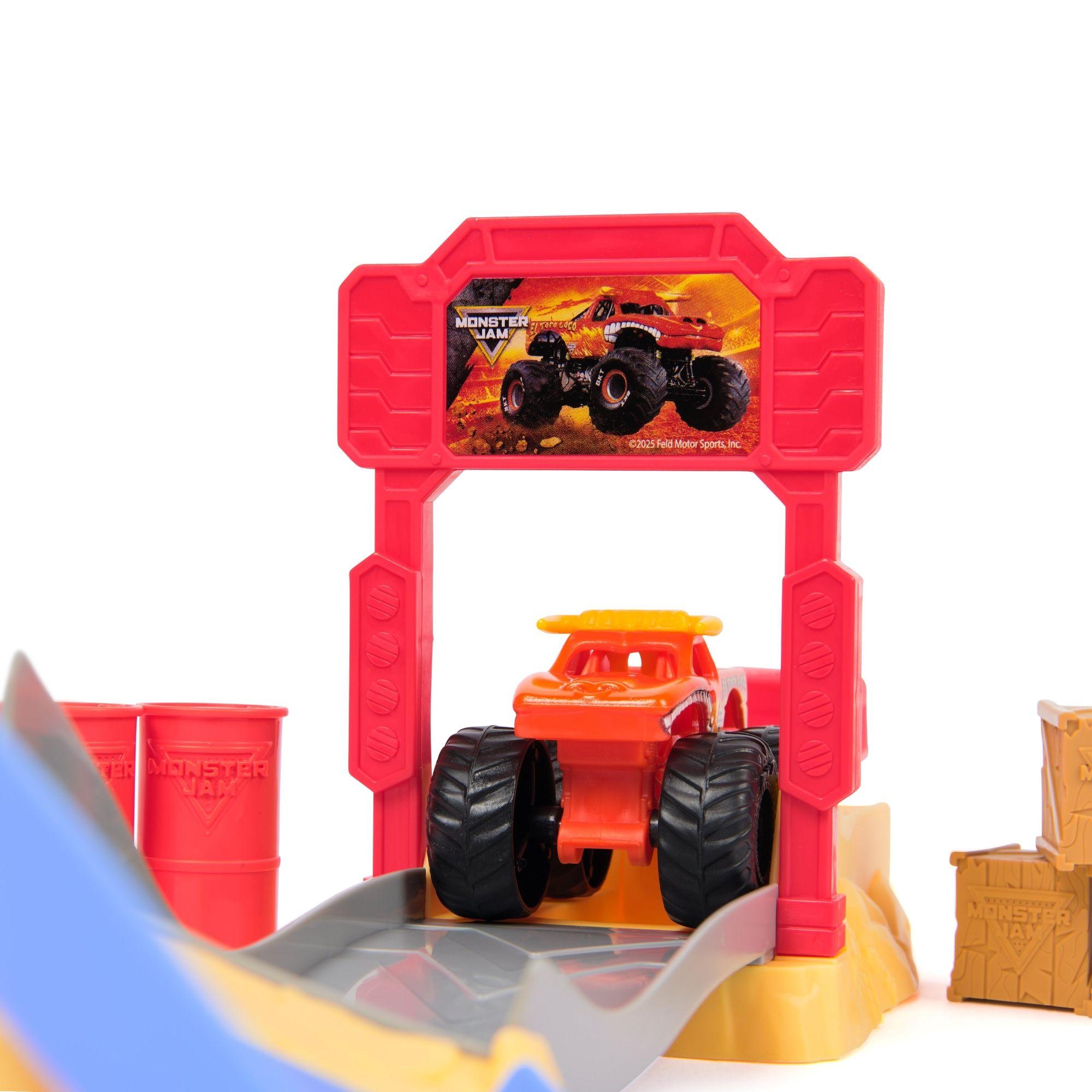 Set El Toro Loco y Grave Digger Launcher Monster Jam -6
