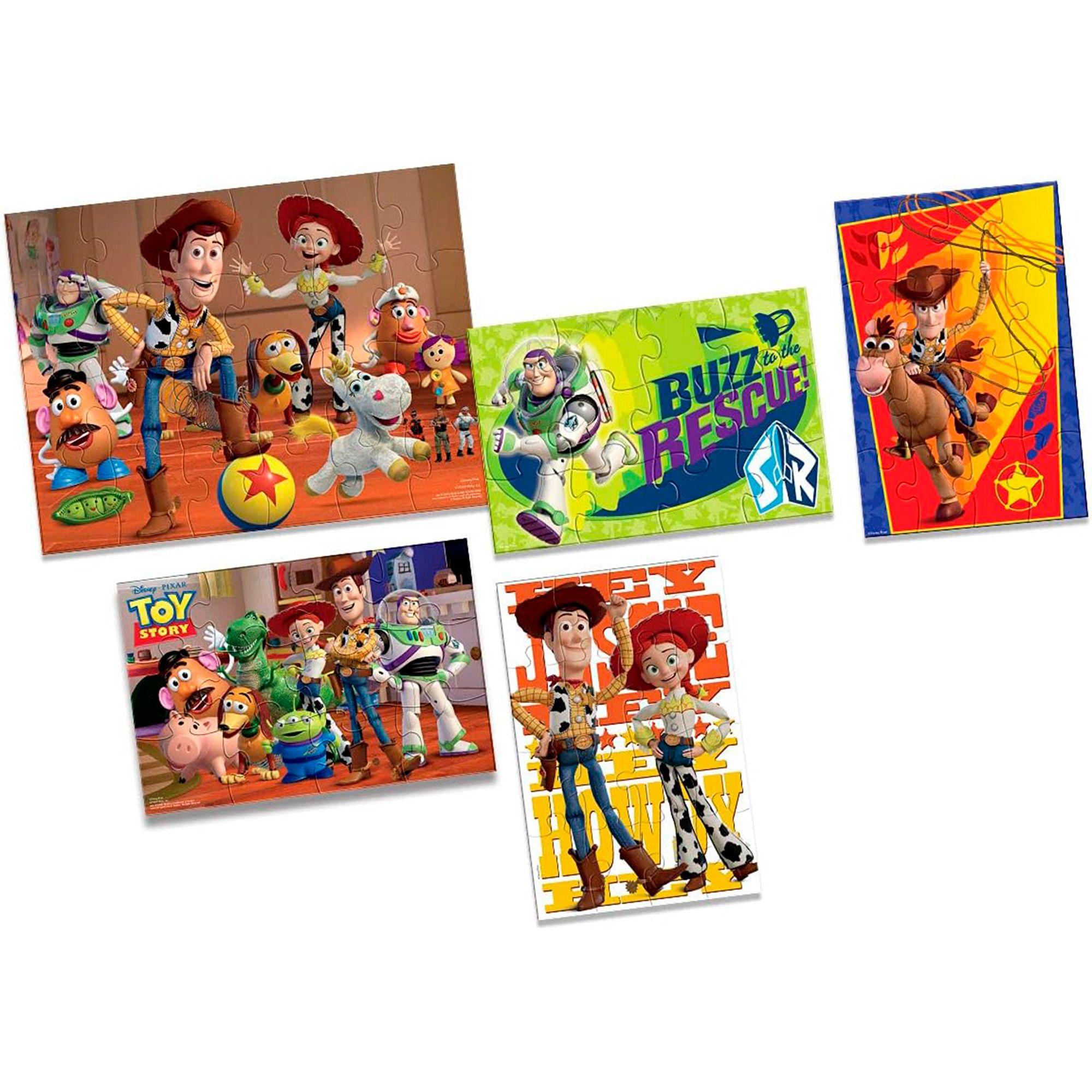 Set De 5 Puzzles Toy Story Caja De Madera-2