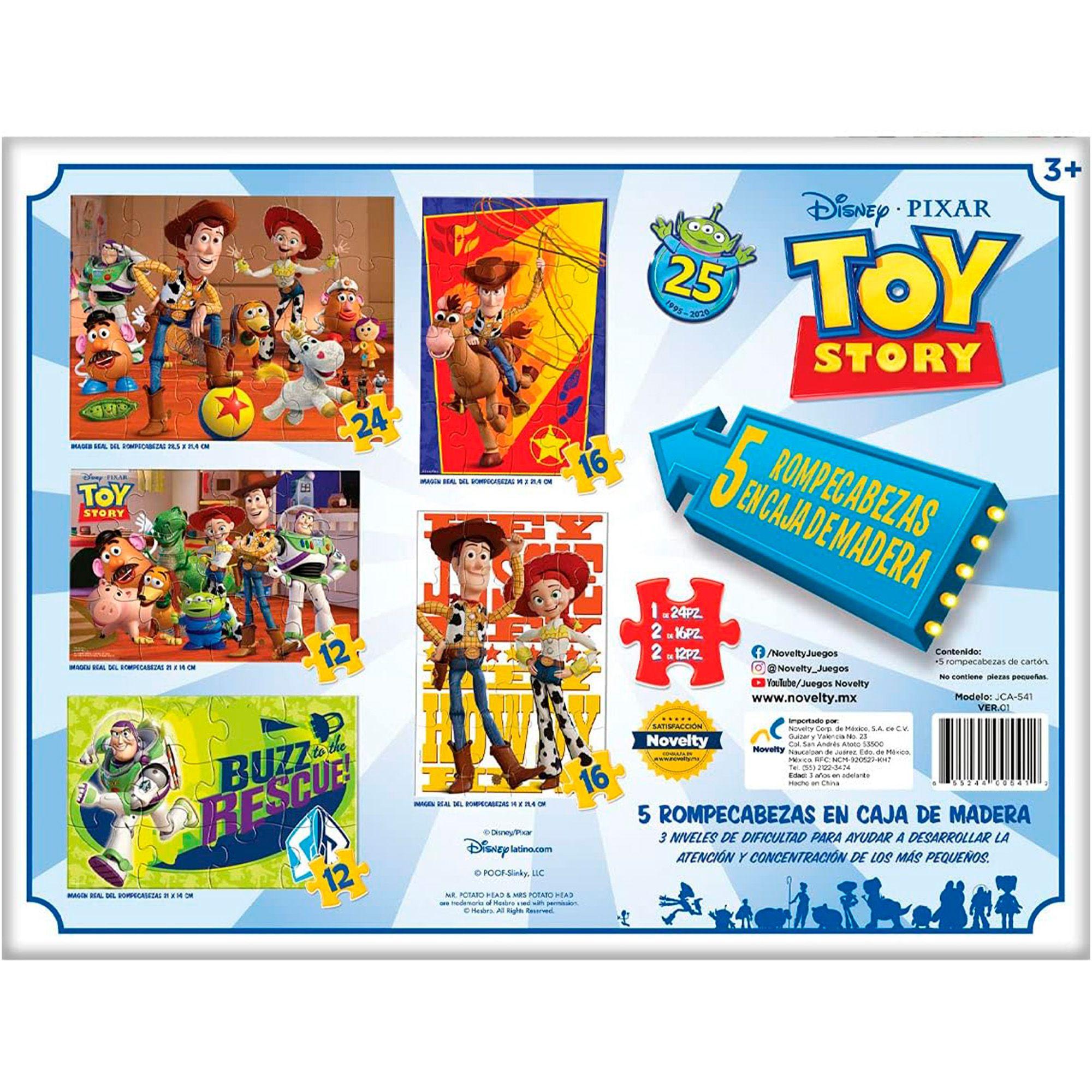 Set De 5 Puzzles Toy Story Caja De Madera-3