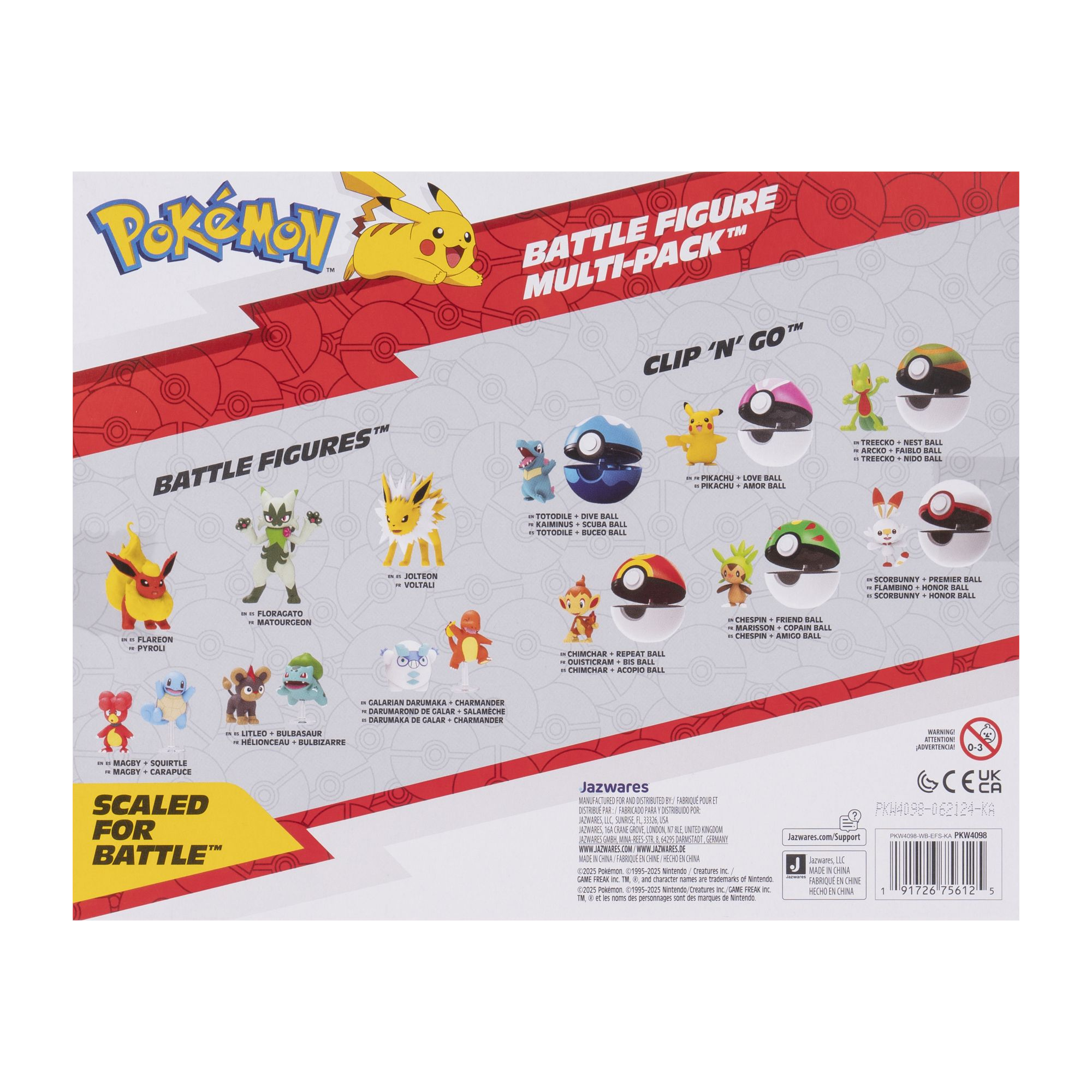 Set 6 Figuras De Batalla Pokemon-2