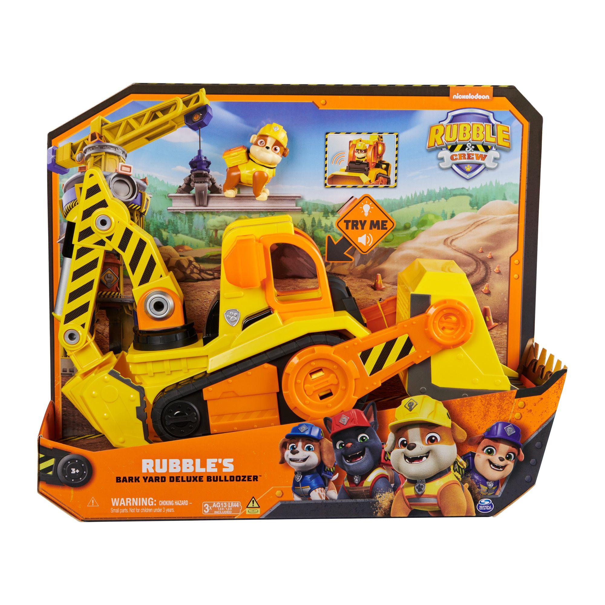 Figura Rubble Y Excavadora Con Luces Y Sonido Paw Patrol-0