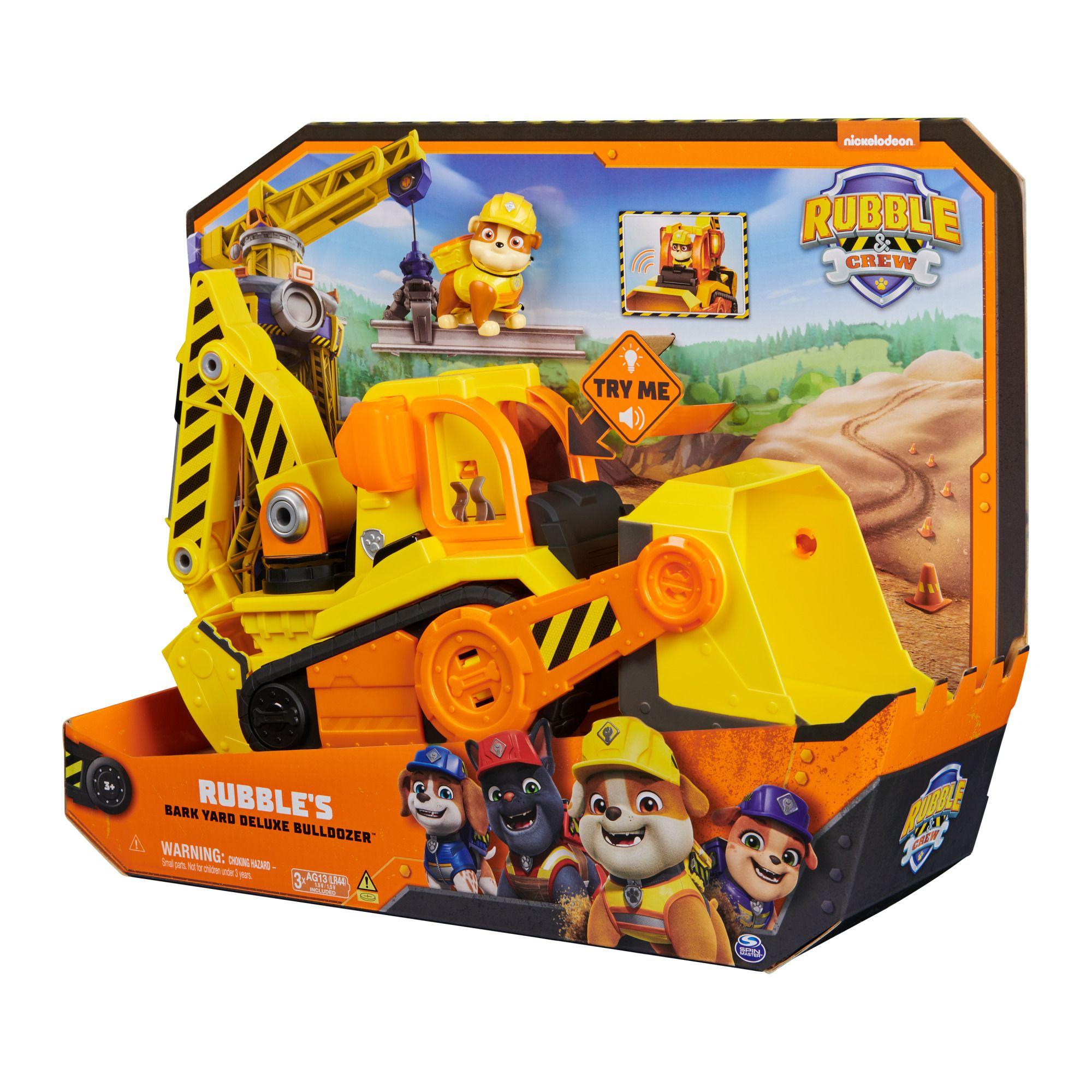 Figura Rubble Y Excavadora Con Luces Y Sonido Paw Patrol-1