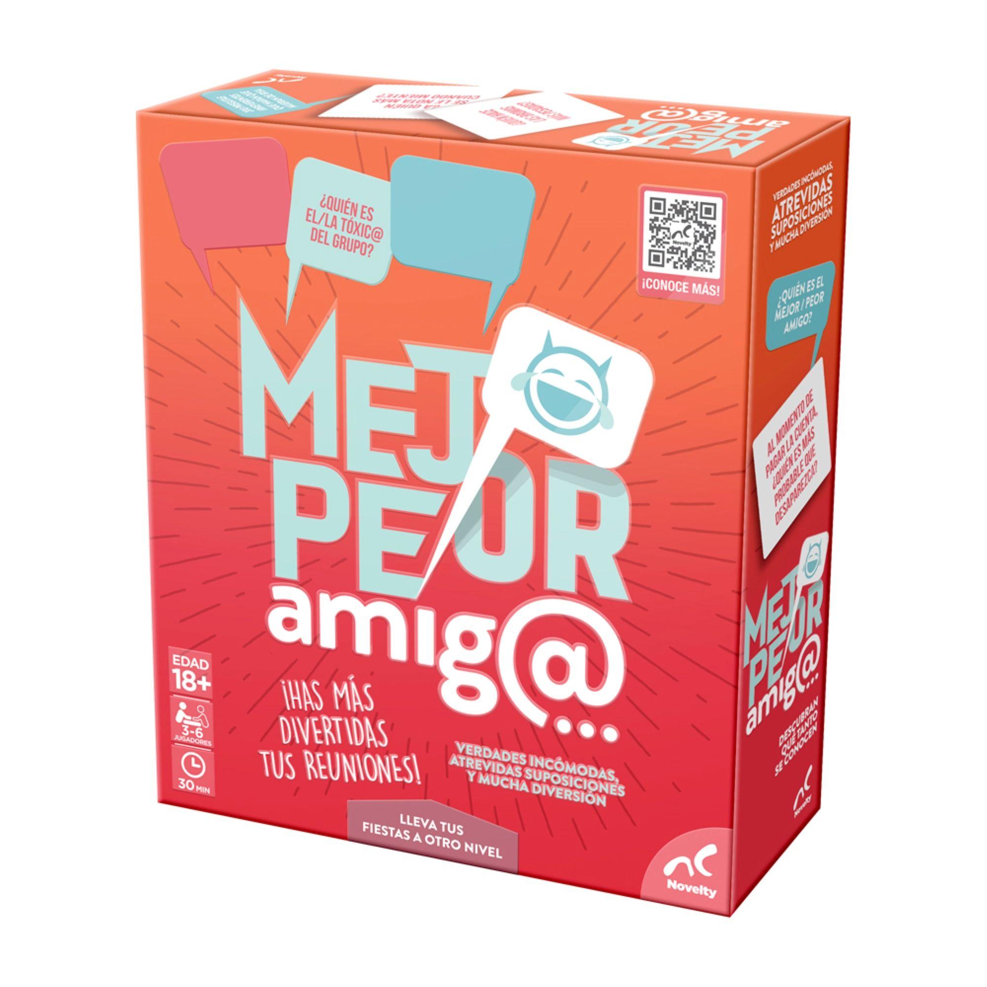 Juego De Cartas Mejor Peor Amigo Novelty-2