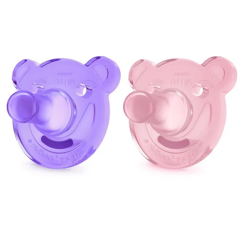 Set 2 Chupetes Soothie Shapes de 3m+ meses Avent -0
