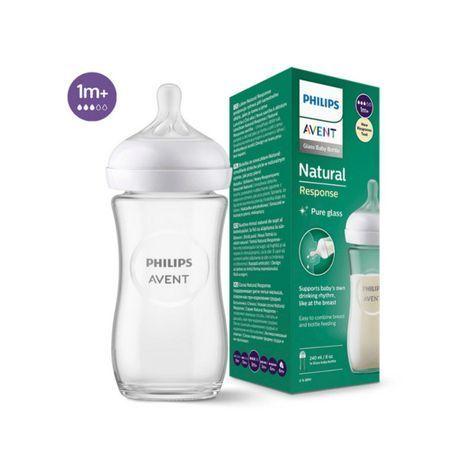 Mamadera Natural Response Avent Vidrio 240ml SCY933/01 1m+-1
