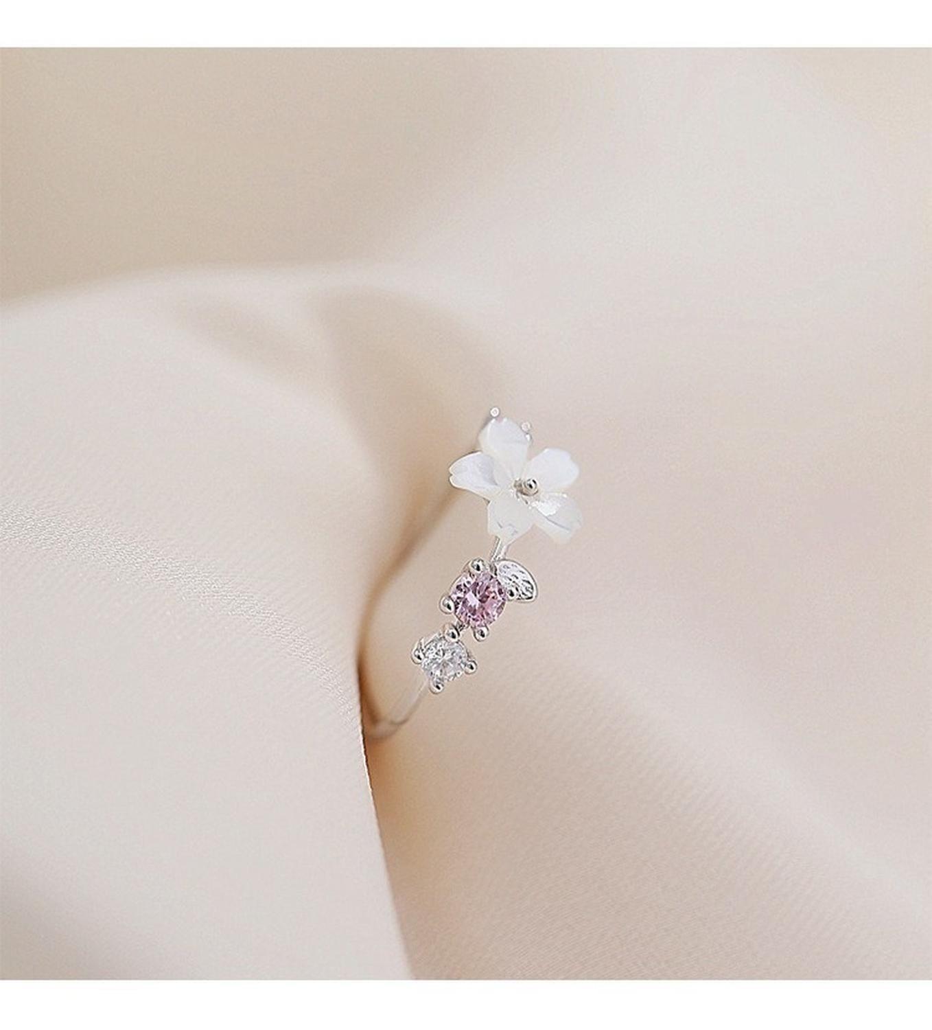Anillo Plata 925 Flor Cerezo Cherry Blossom Mujer Regalo-6