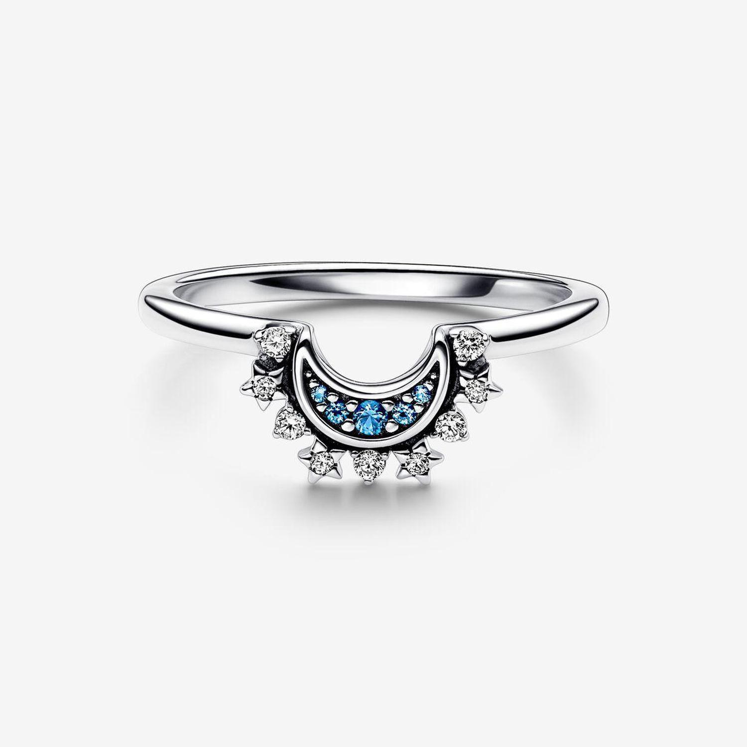 Anillo Parejas Compromiso Sol y Luna Ilusiones Ajustable Par-4