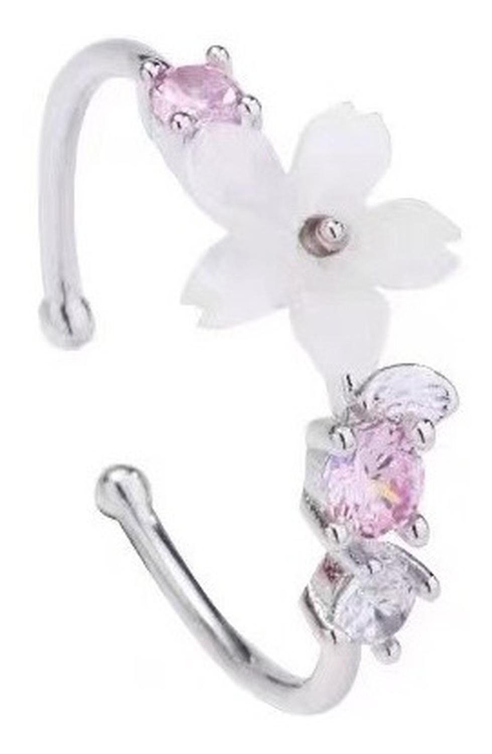 Conjunto Set Plata 925 Flor Cerezo Cherry Blossom Joya Amor-4