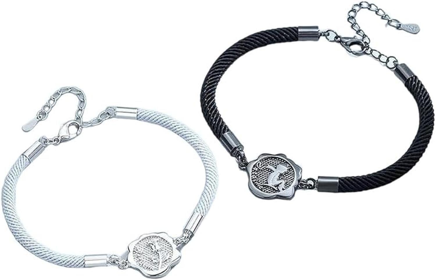 Pulseras Parejas Plata Fina 925 Principito y Rosa Te Amo-0