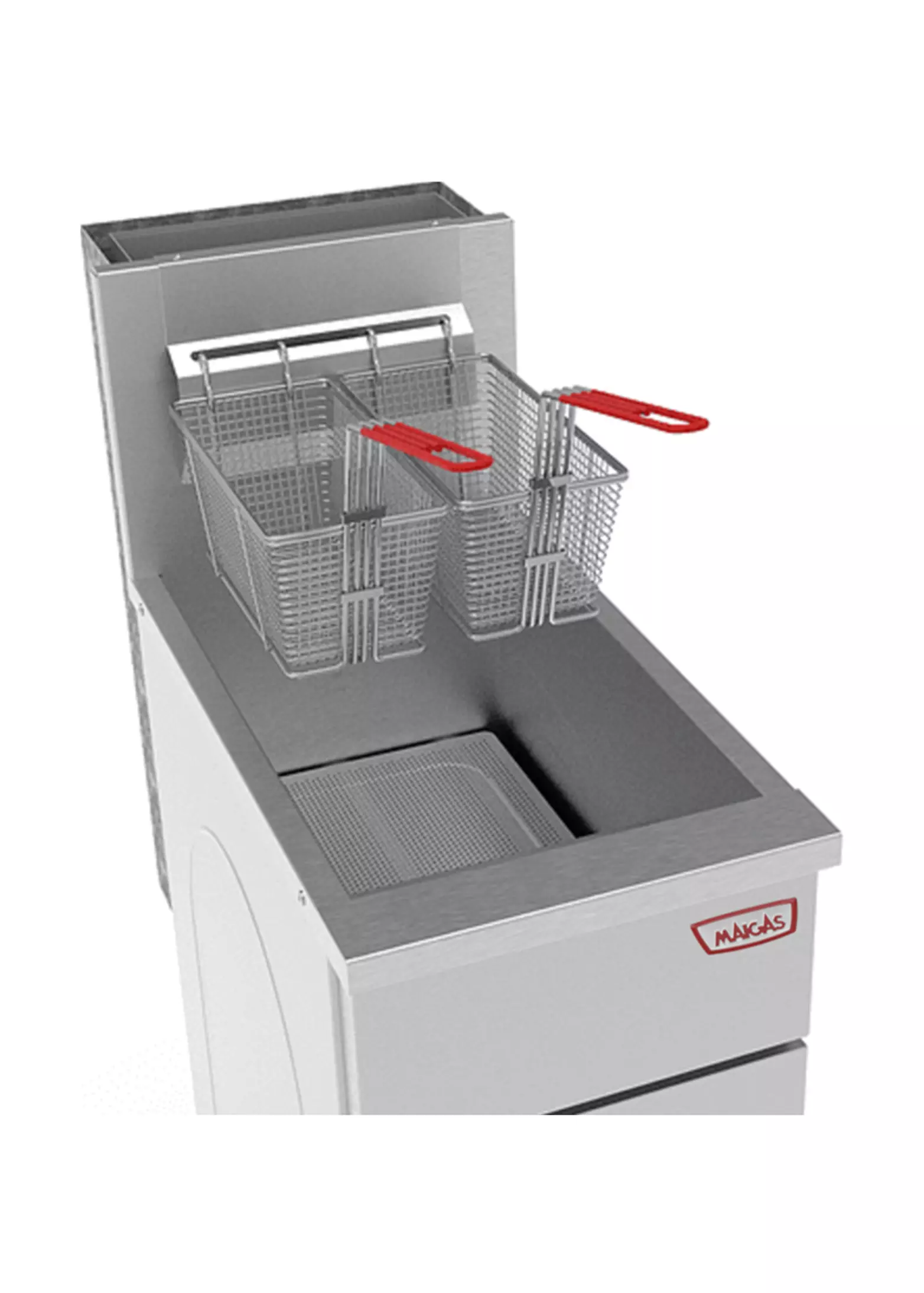 Freidora Industrial A Gas Maigas 18 Lts 2 Canastillos Glp-2