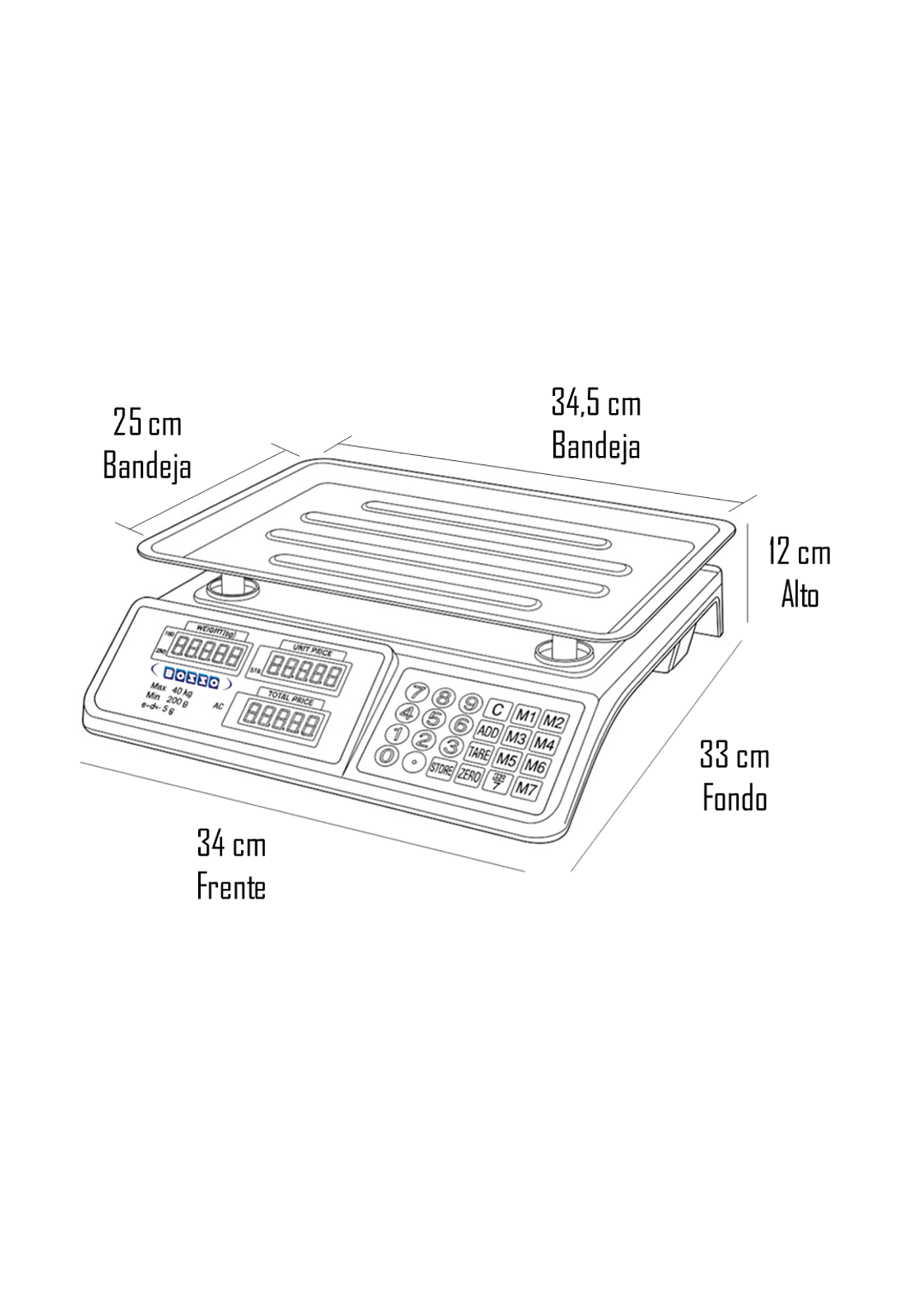 Balanza Digital 40 Kg Bozzo-3