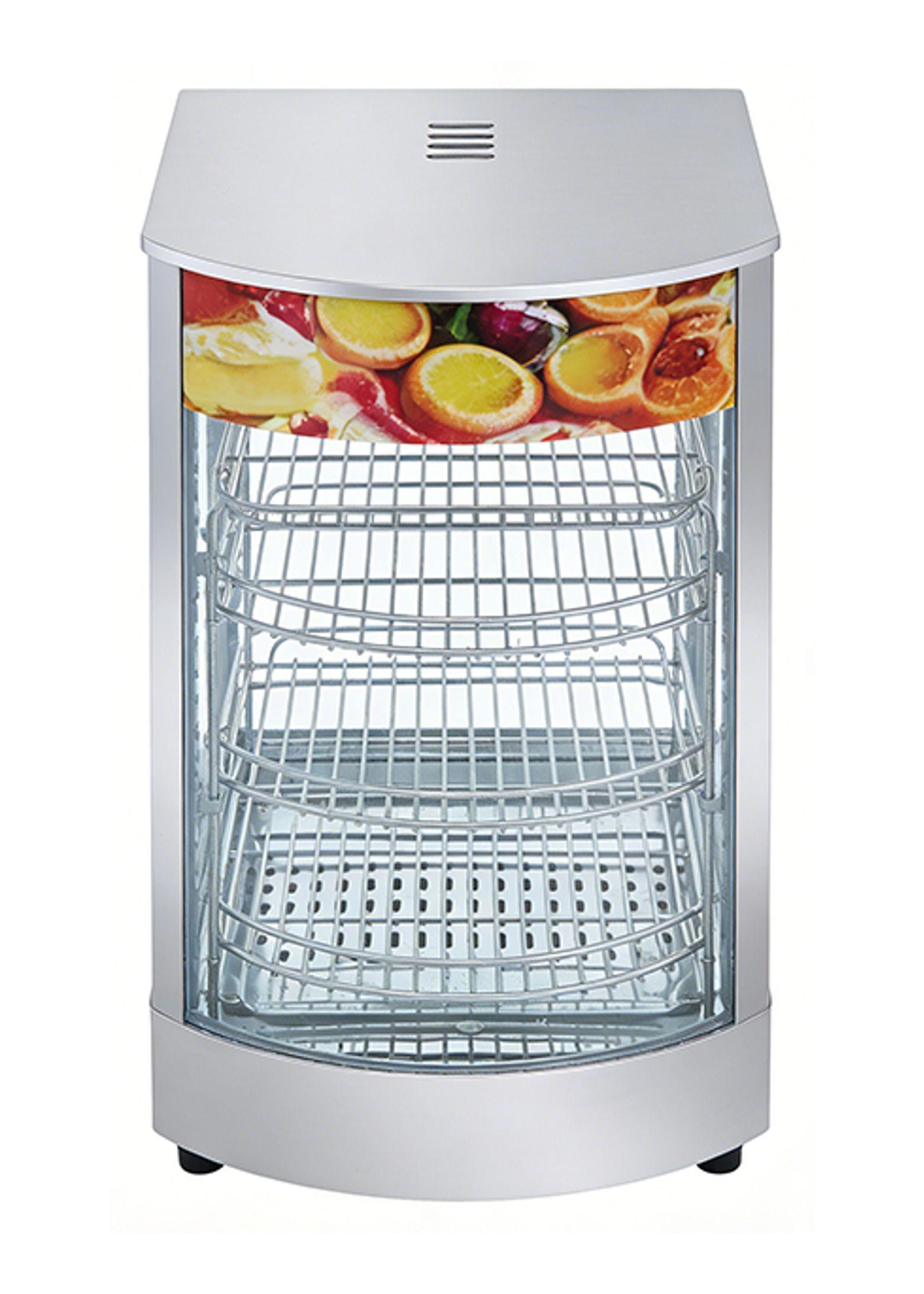 Vitrina De Calor Vertical Ita 3 Niveles Acero Inoxidable-2