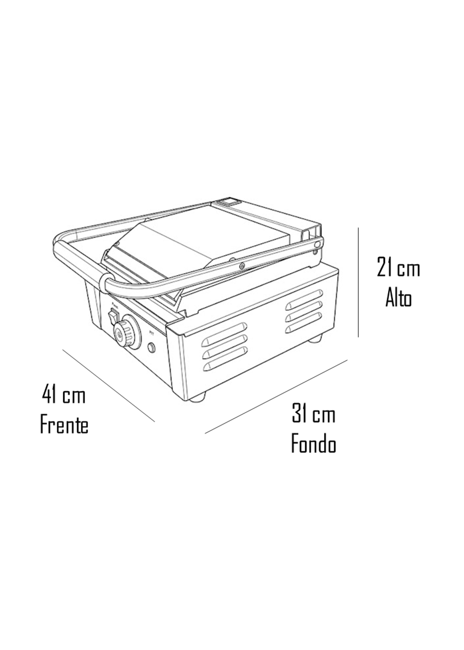 Sandwichera Industrial Panini Ita Full Lisa-5
