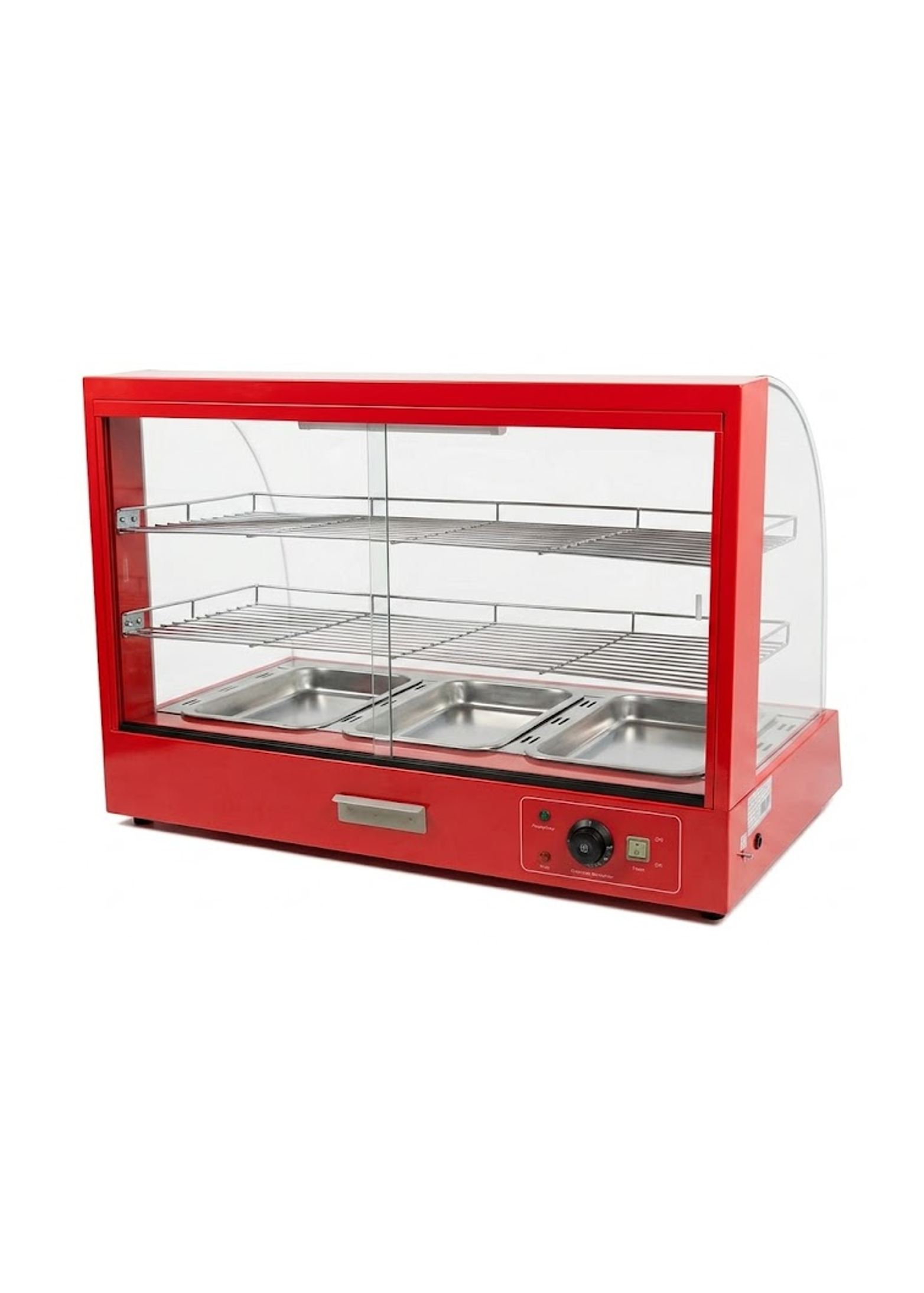 Vitrina De Calor 3 Bandejas Roja Ita Para Comercios-2