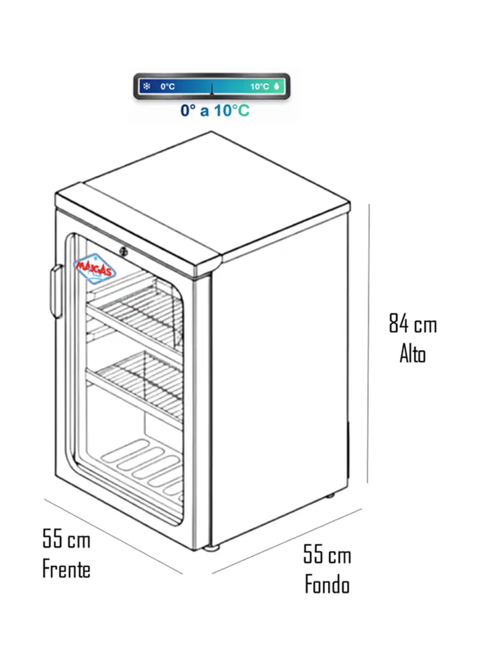 Visicooler 120 Lts Frio Forzado Maigas-3