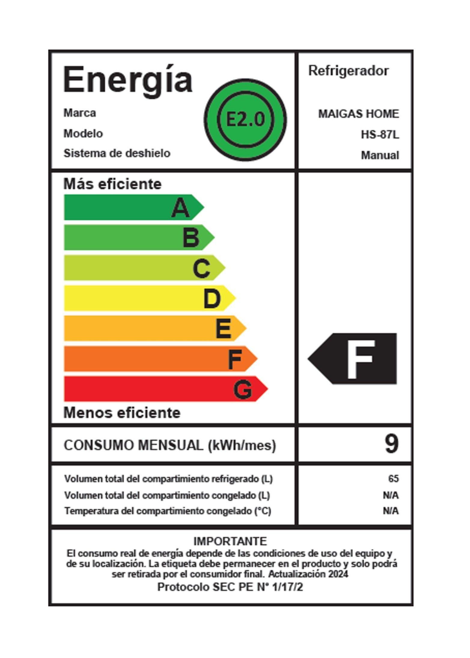Frigobar 67 Lts Gris Maigas-4