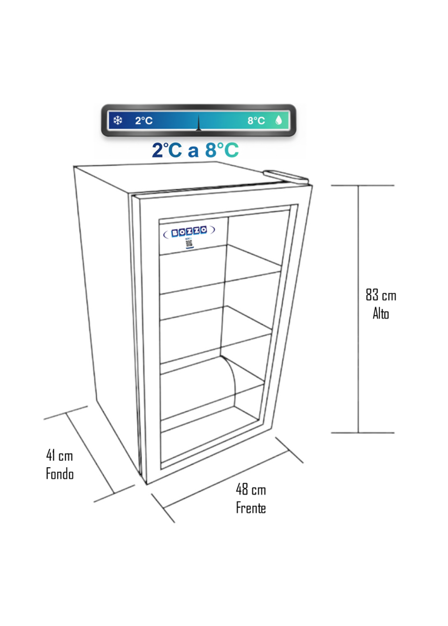 Visicooler 110 Lts Frio Estatico Bozzo-4