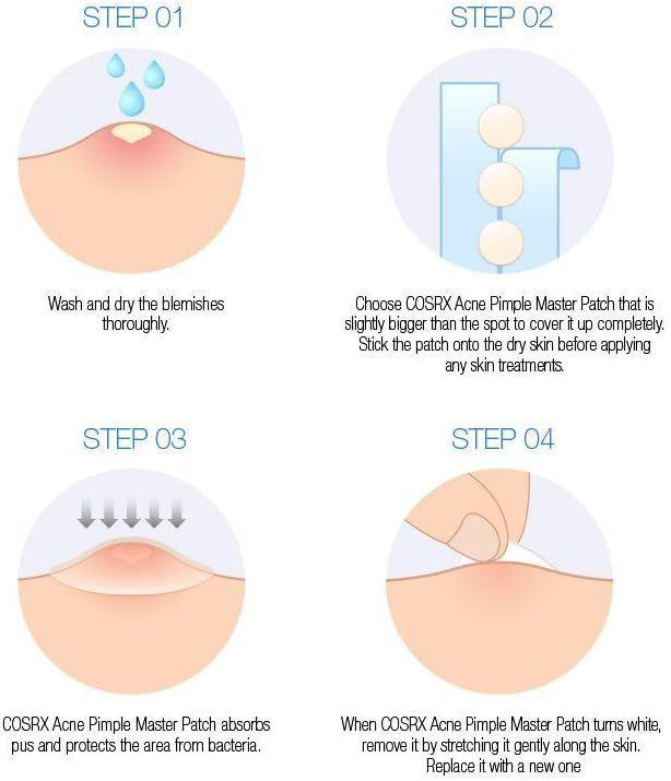 Acne Pimple Master Patch (COSRX) - Sobres con 24 parches hidrocoloides para espinillas-2