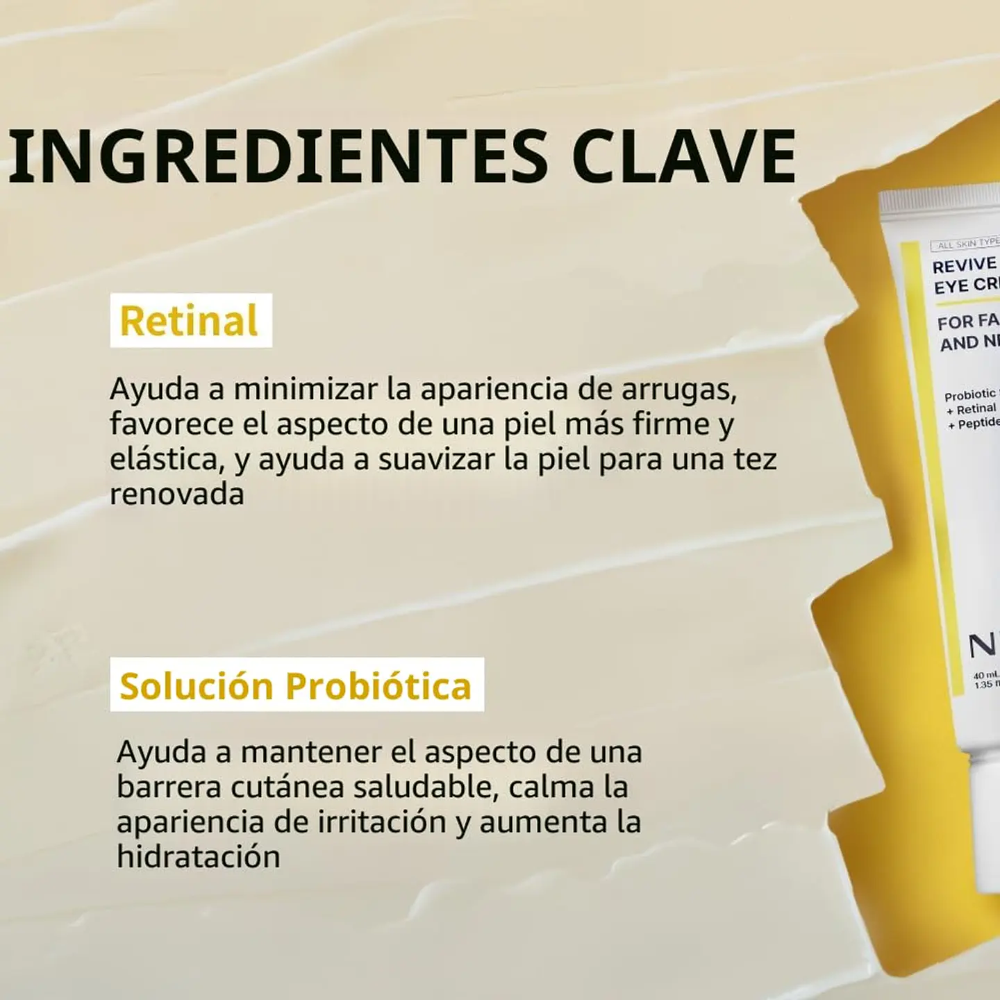 Revive Eye Cream For Face and Neck NIDA 40ml Crema antiedad contorno de ojos -2