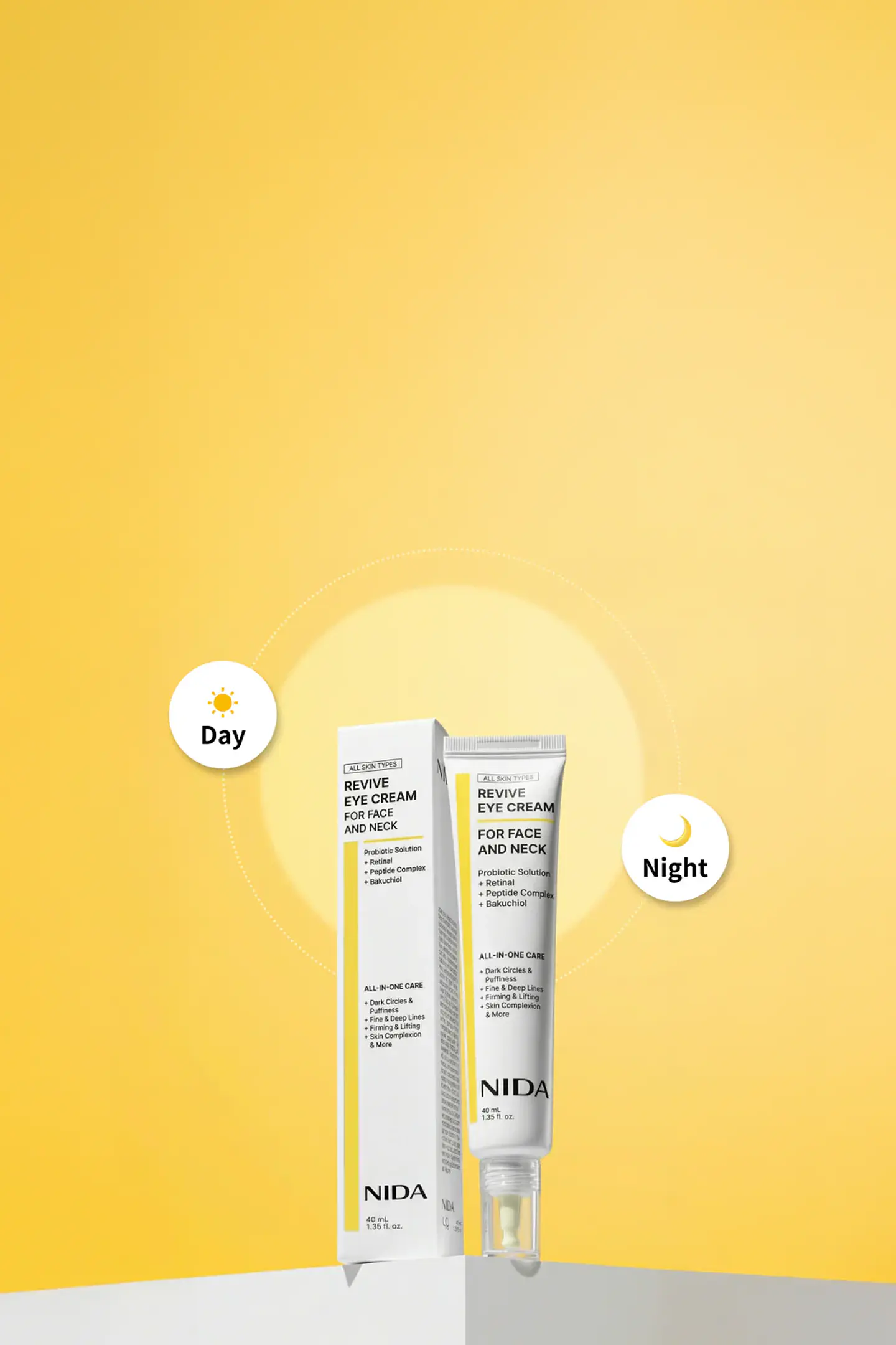 Revive Eye Cream For Face and Neck NIDA 40ml Crema antiedad contorno de ojos -5