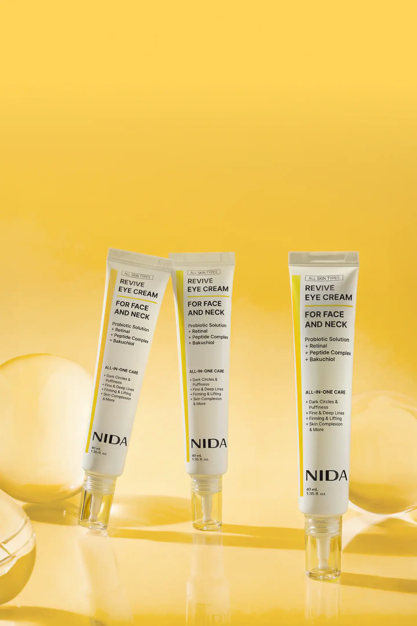Revive Eye Cream For Face and Neck NIDA 40ml Crema antiedad contorno de ojos -6