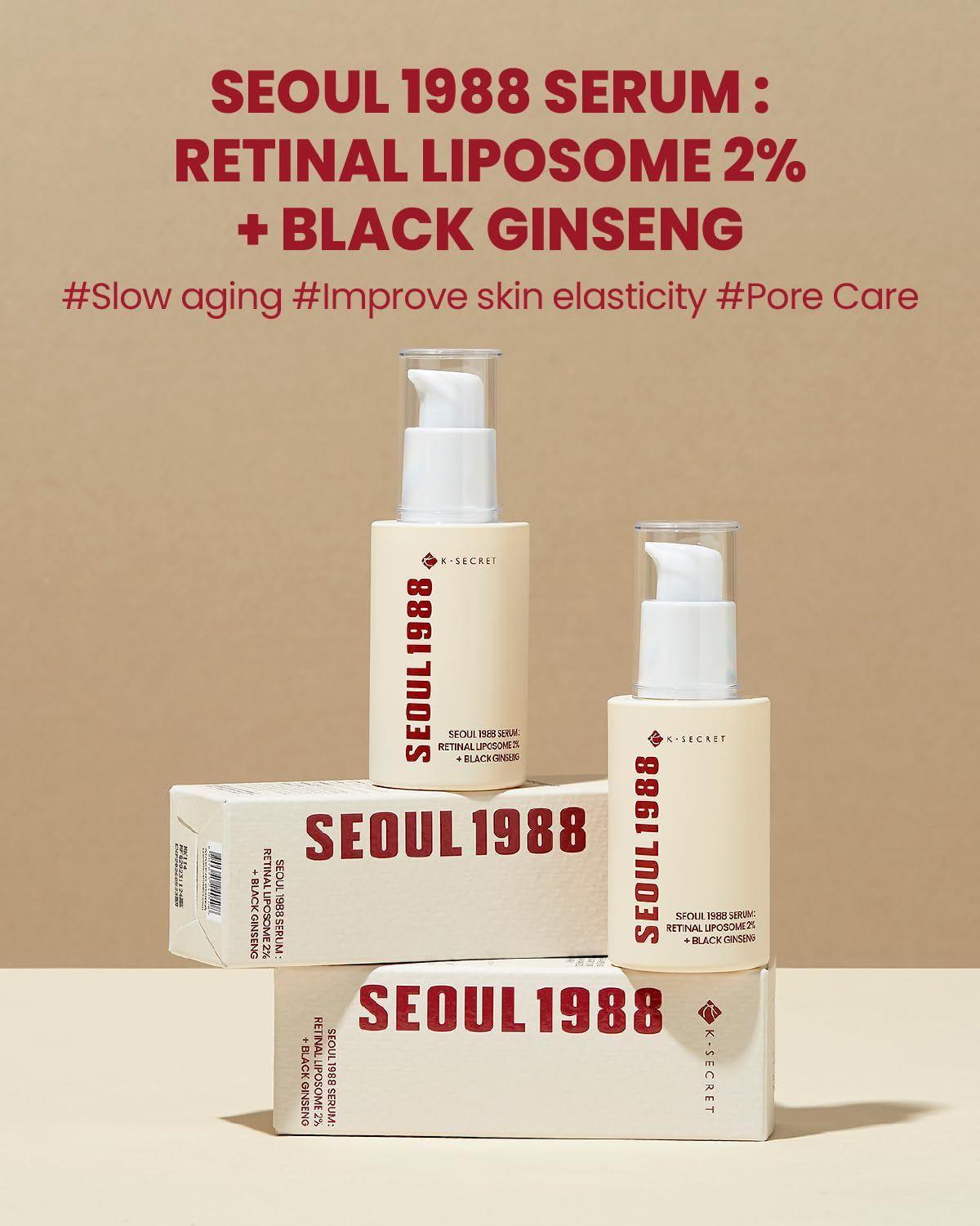 Seoul 1988 Serum Retinal Liposome 2 Black Ginseng K Secret 30ml Serum antiedad con retinal-2