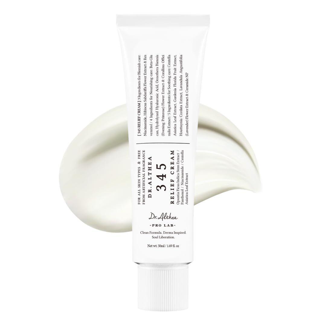 345 Relief Cream (Dr. Althea) - 50ml Crema calmante con centella asiática y Houttuynia Cordata-0