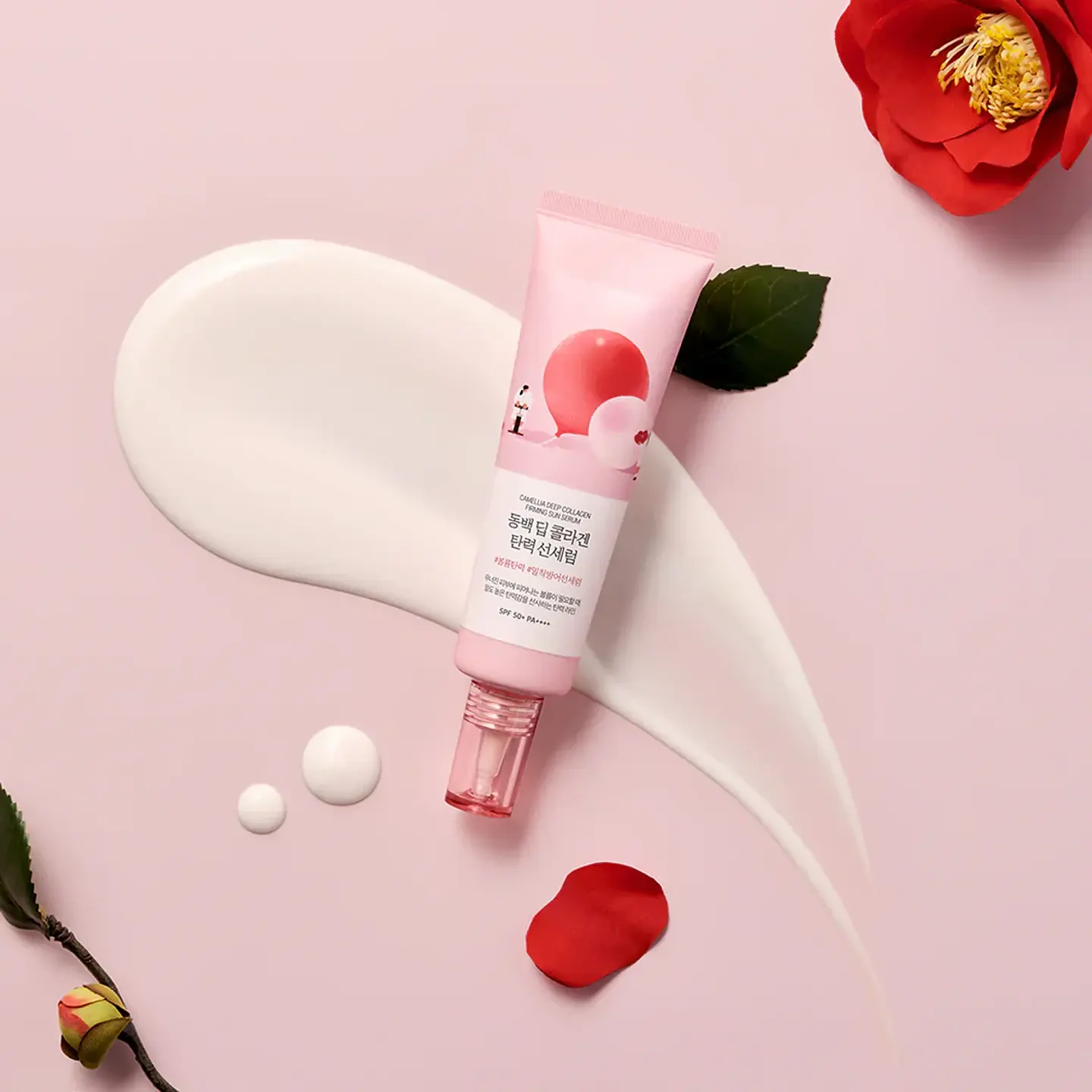 Camellia Deep Collagen Firming Sun Serum Round Lab 50ml Protector solar antiedad-2