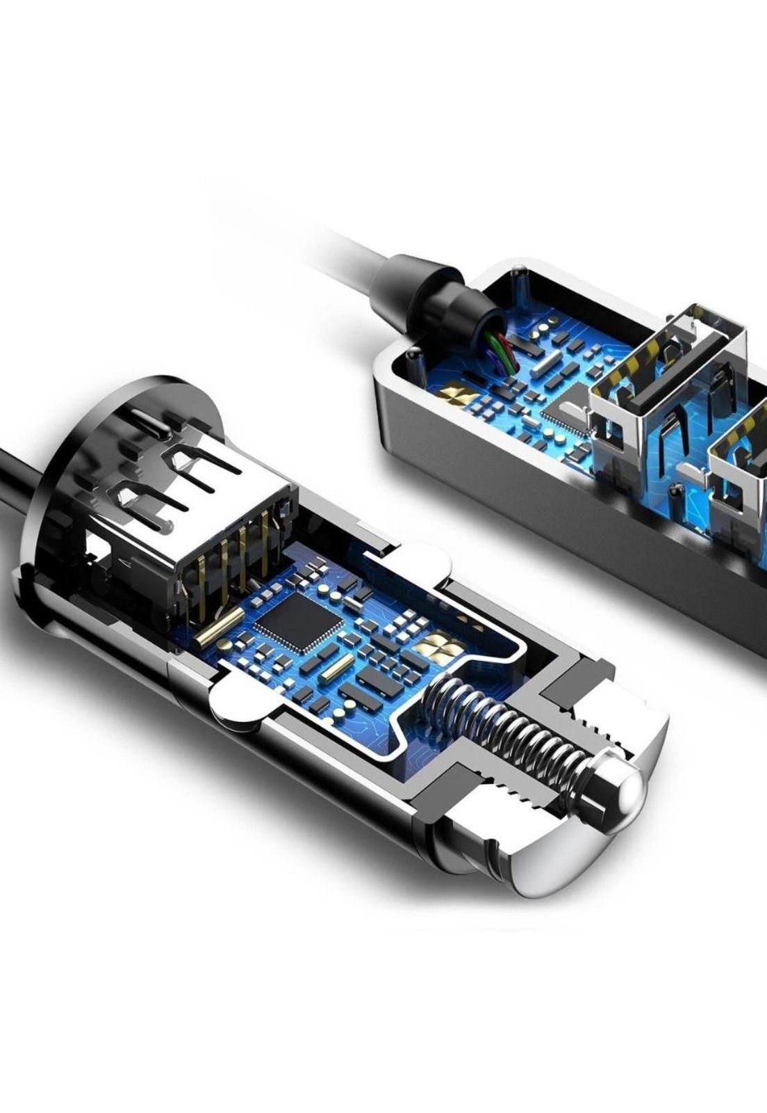 Cargador De Auto 4 Usb Enjoy 5.5 Amp Baseus-8
