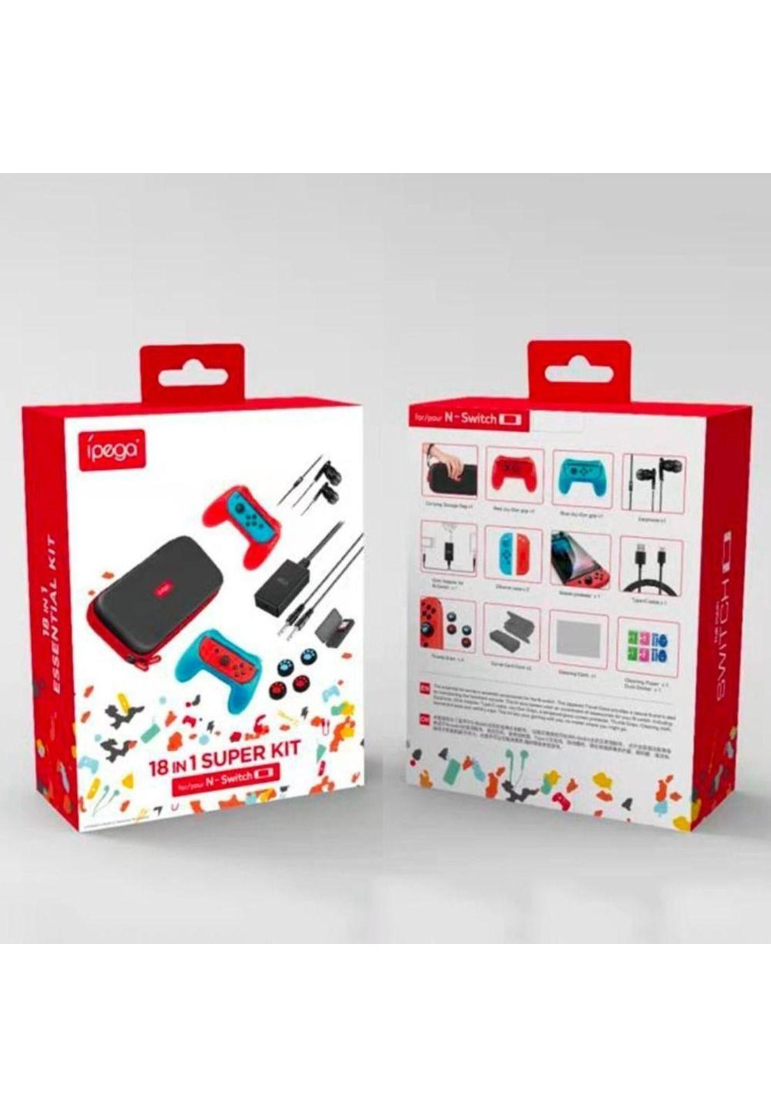 Kit Ipega 18 En 1 Para Nintendo Switch Fundas Thumbs Pg 9182-5