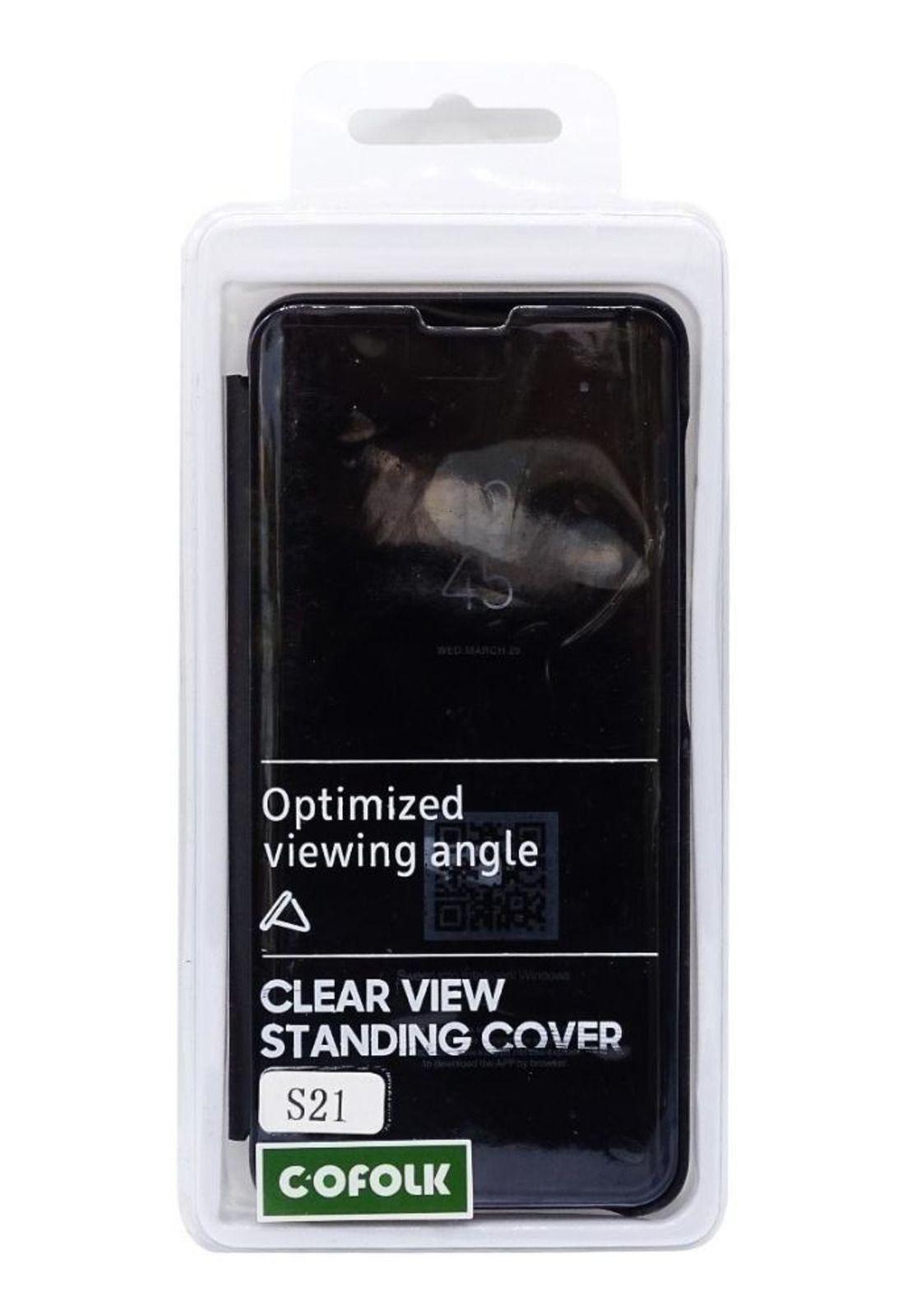 Carcasa Para Samsung S21 Mirror Flip Cover Smart Cofolk-6