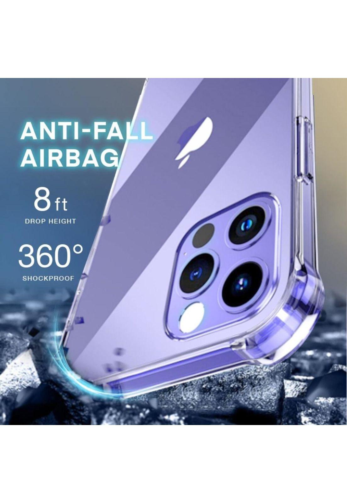 Carcasa Para iPhone 14 Pro Transparente Reforzada Antigolpes-3