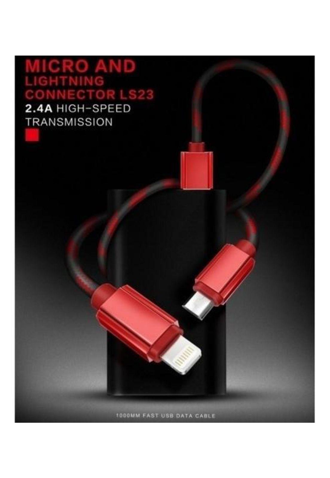 Cable De Carga 1 Metro Ls23 Para iPhone No Mfi Negro-2